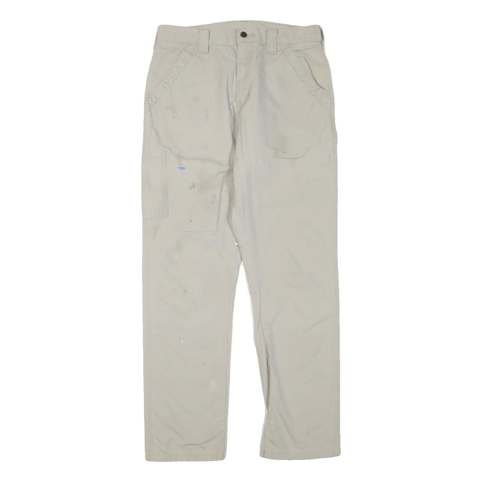 Buy CARHARTT Mens Cotton Blend Beige Regular Fit Straight Trousers W32 L32 Workwear Refurbished - $40.29 CARHARTT Mens Cotton Blend Beige Regular Fit Straight Trousers W32 L32 Workwear Refurbished - N/A refurbished available on Cerqular