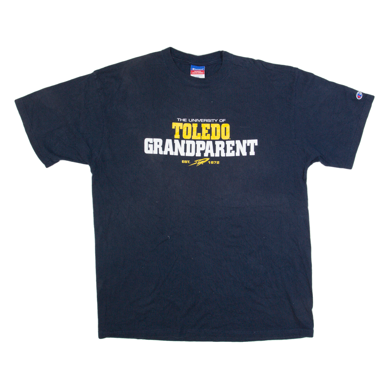 CHAMPION University Of Toledo Grandparent Mens T-Shirt Blue USA 2XL Refurbished - N/A refurbished available on Cerqular