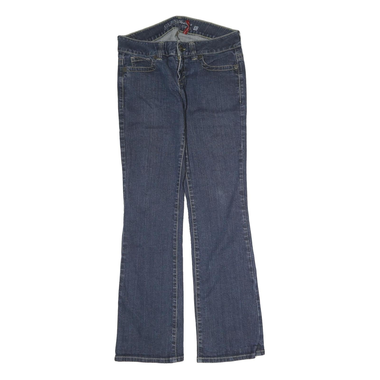 GUESS Womens Jeans Blue Regular Bootcut Denim Medium W32 L30 Classic Style Refurbished - N/A refurbished available on Cerqular