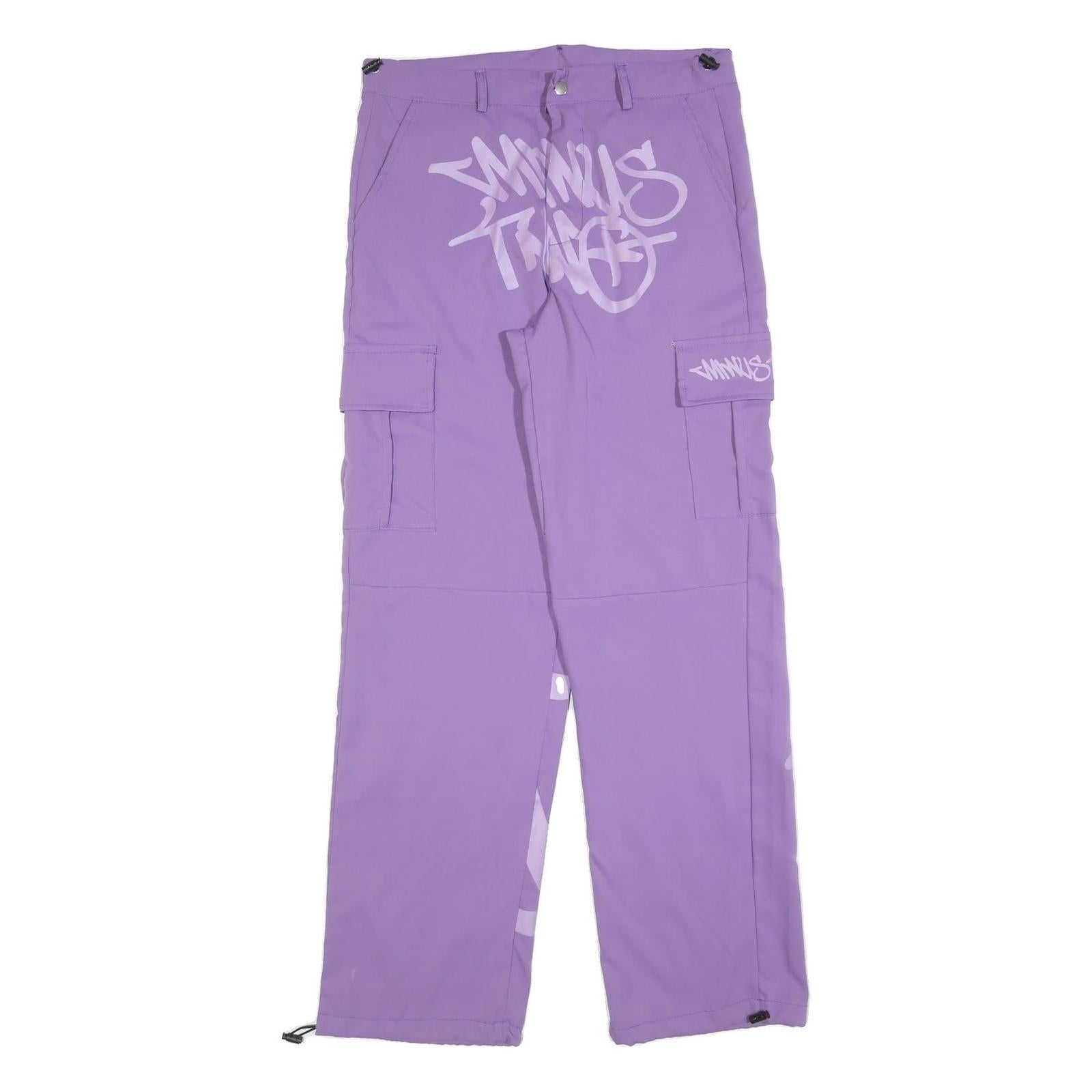 Lilac Womens Relaxed Cargo Trousers W32 L32 Zip Polyester Blend Casual Refurbished - N/A refurbished available on Cerqular