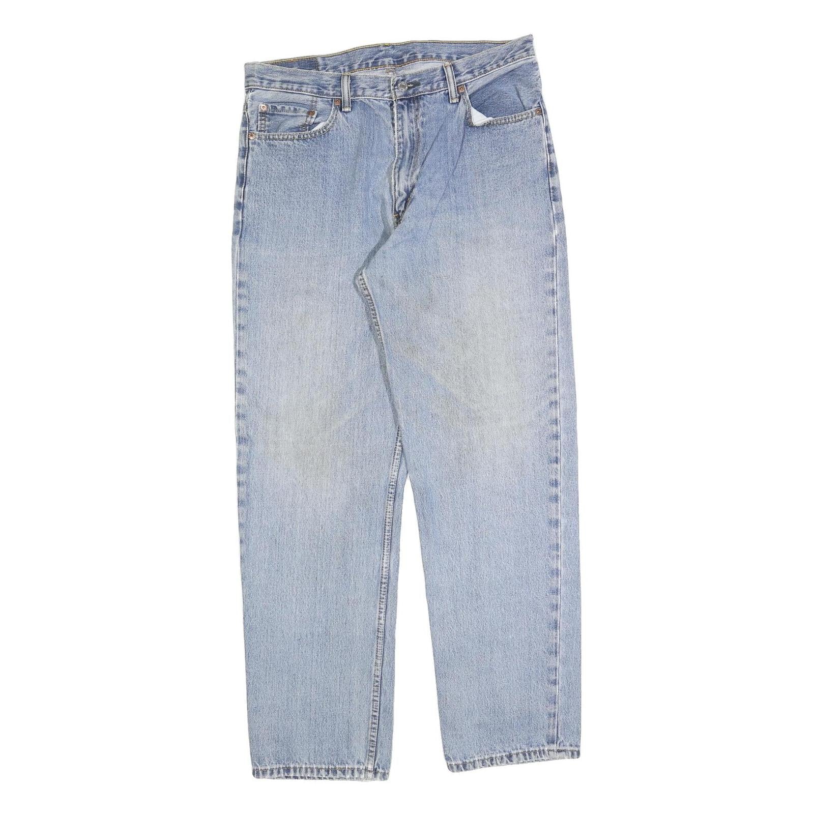 LEVI'S 550 Straight Mens Jeans Light Blue Relaxed Straight Denim W36 L34 Cotton Refurbished - N/A refurbished available on Cerqular