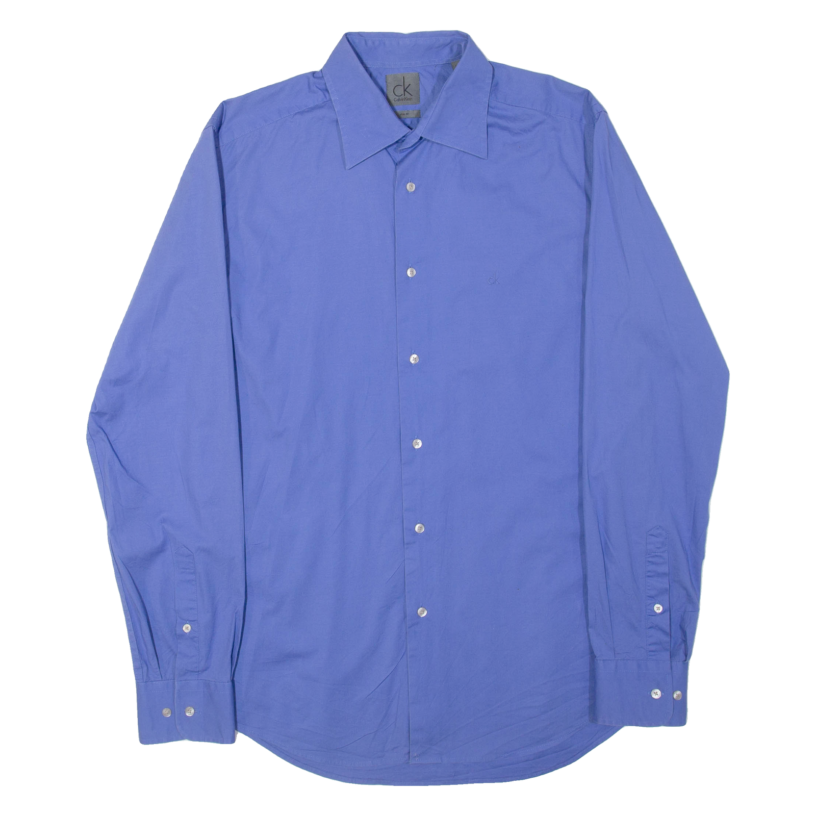 Buy CALVIN KLEIN Slim Fit Mens Plain Shirt Blue Long Sleeve L Refurbished - $14.81 CALVIN KLEIN Slim Fit Mens Plain Shirt Blue Long Sleeve L Refurbished - N/A refurbished available on Cerqular