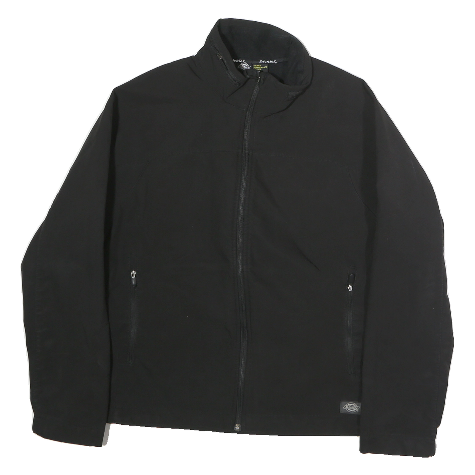 DICKIES Mens Black Workwear Jacket M Polyester Blend Zip Plain Practical Design Refurbished - N/A refurbished available on Cerqular