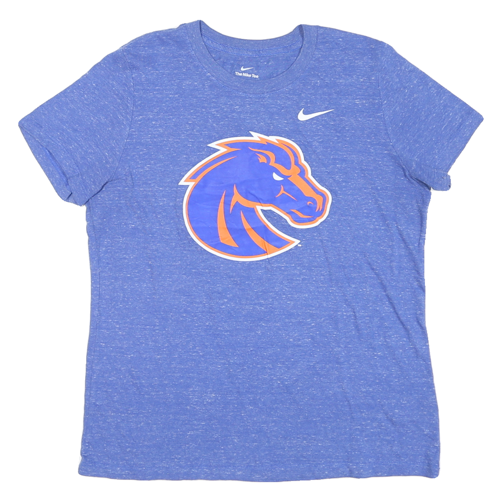 Buy NIKE Womens Blue & Orange Boise State Broncos Graphic T-Shirt S Crew Neck Short Refurbished - $25.99 NIKE Womens Blue & Orange Boise State Broncos Graphic T-Shirt S Crew Neck Short Refurbished - N/A refurbished available on Cerqular