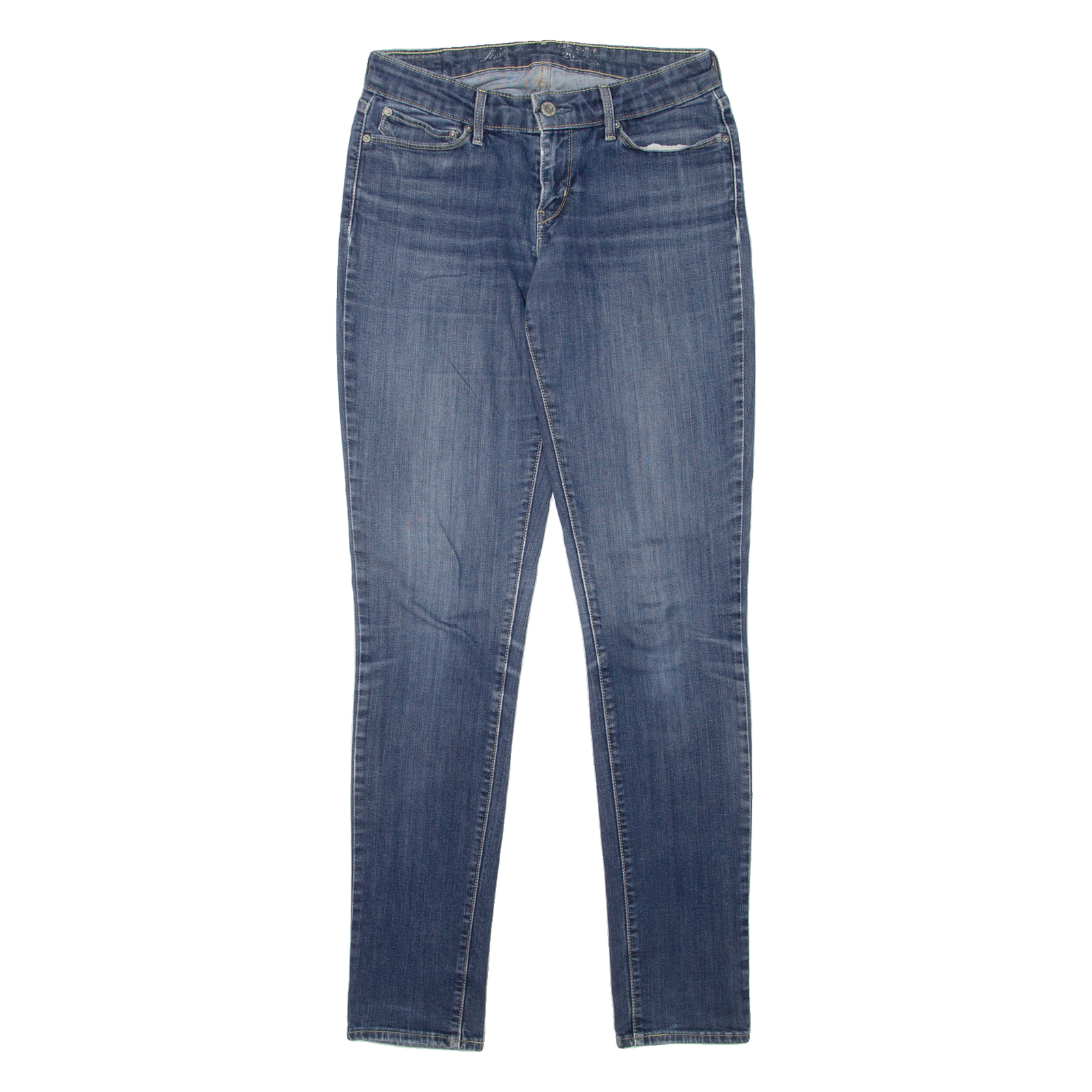 LEVI'S Womens Jeans Blue Slim Skinny Stone Wash W28 L32 Refurbished - N/A refurbished available on Cerqular