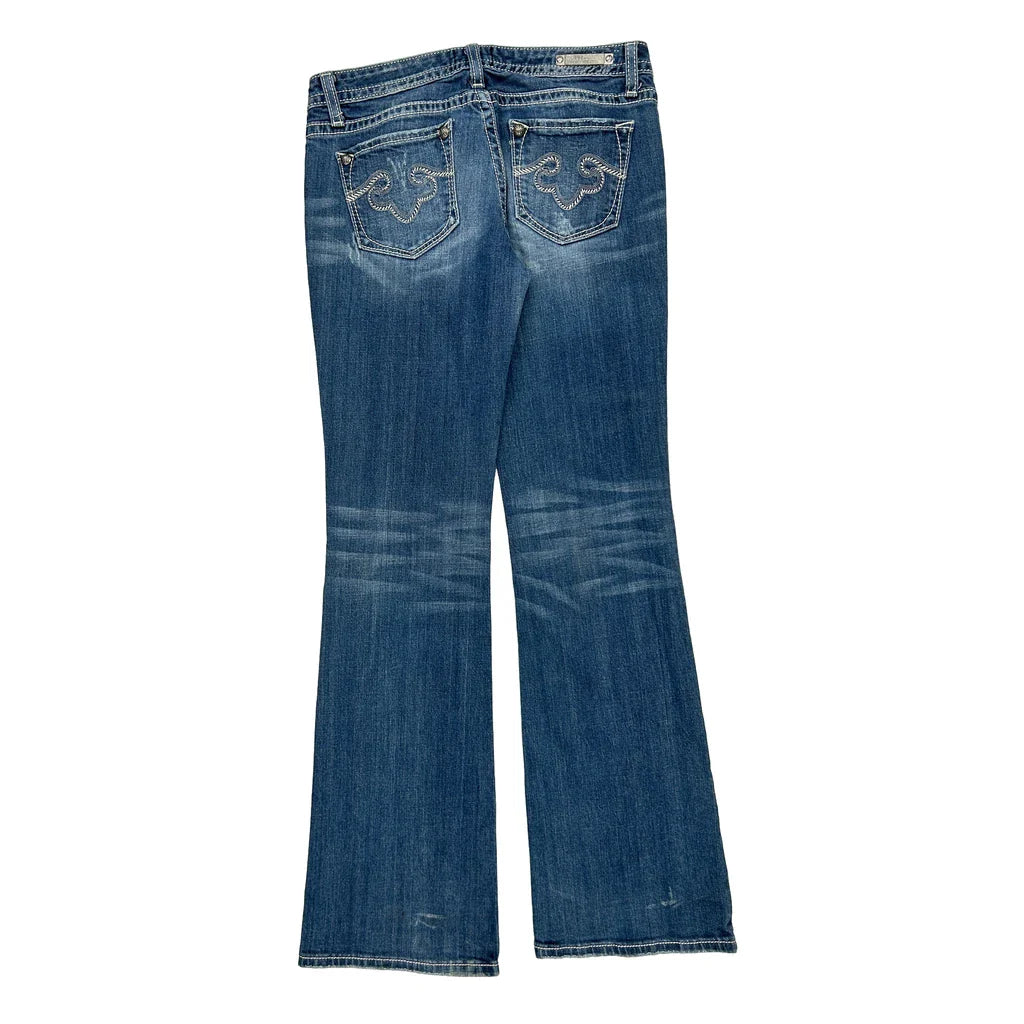 Buy Unbranded Boot Cut Jeans - 30W UK 8 Blue Cotton Refurbished - $48.23 Unbranded Boot Cut Jeans - 30W UK 8 Blue Cotton Refurbished - Thrifted (note: this is a term often used to describe second- refurbished available on Cerqular