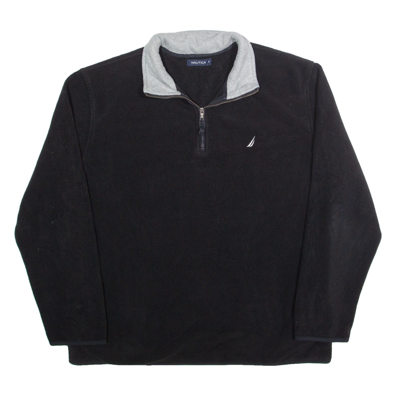 NAUTICA Mens Fleece Black 1/4 Zip XL Refurbished - N/A refurbished available on Cerqular