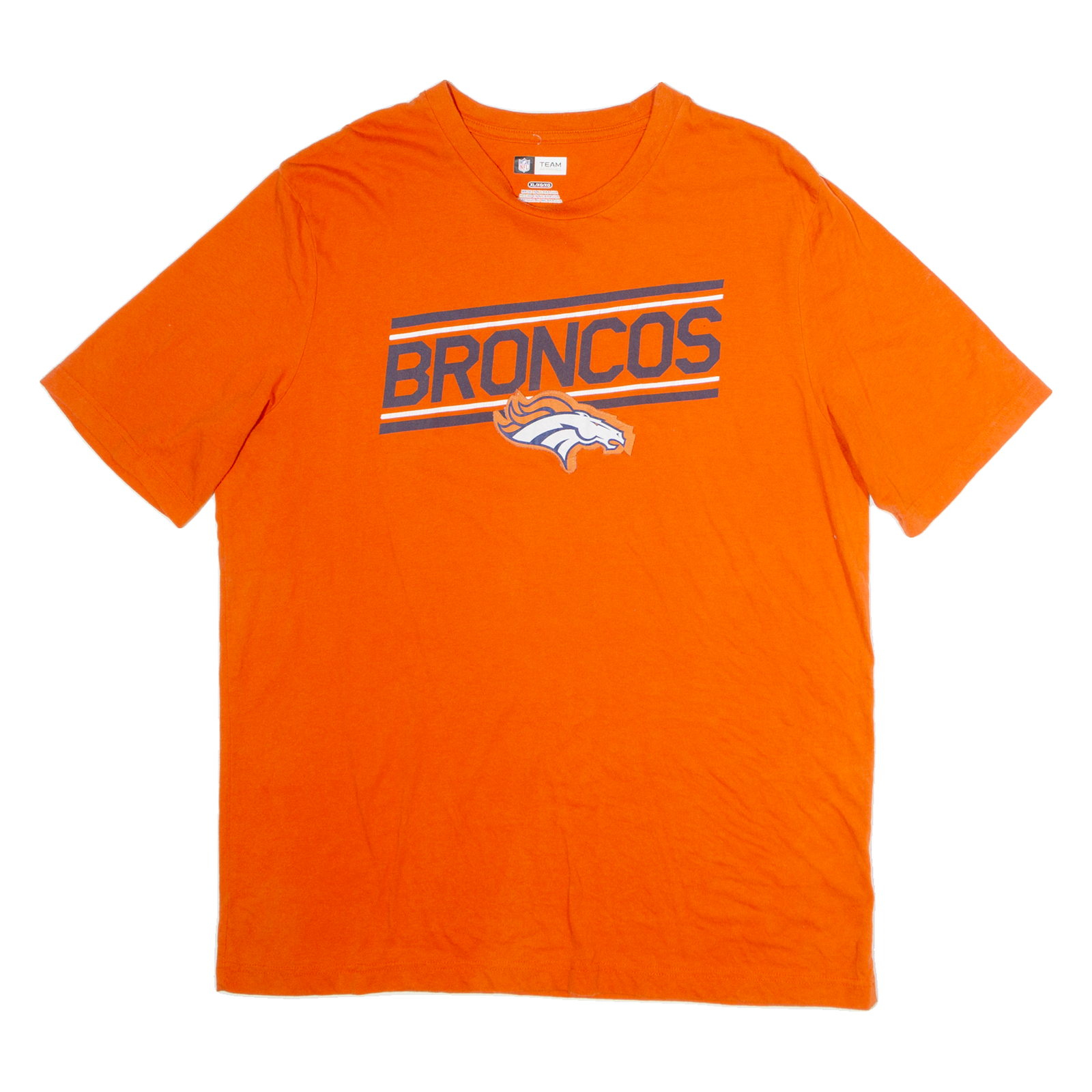 NFL Denver Broncos Mens T-Shirt Orange USA XL Refurbished - N/A refurbished available on Cerqular