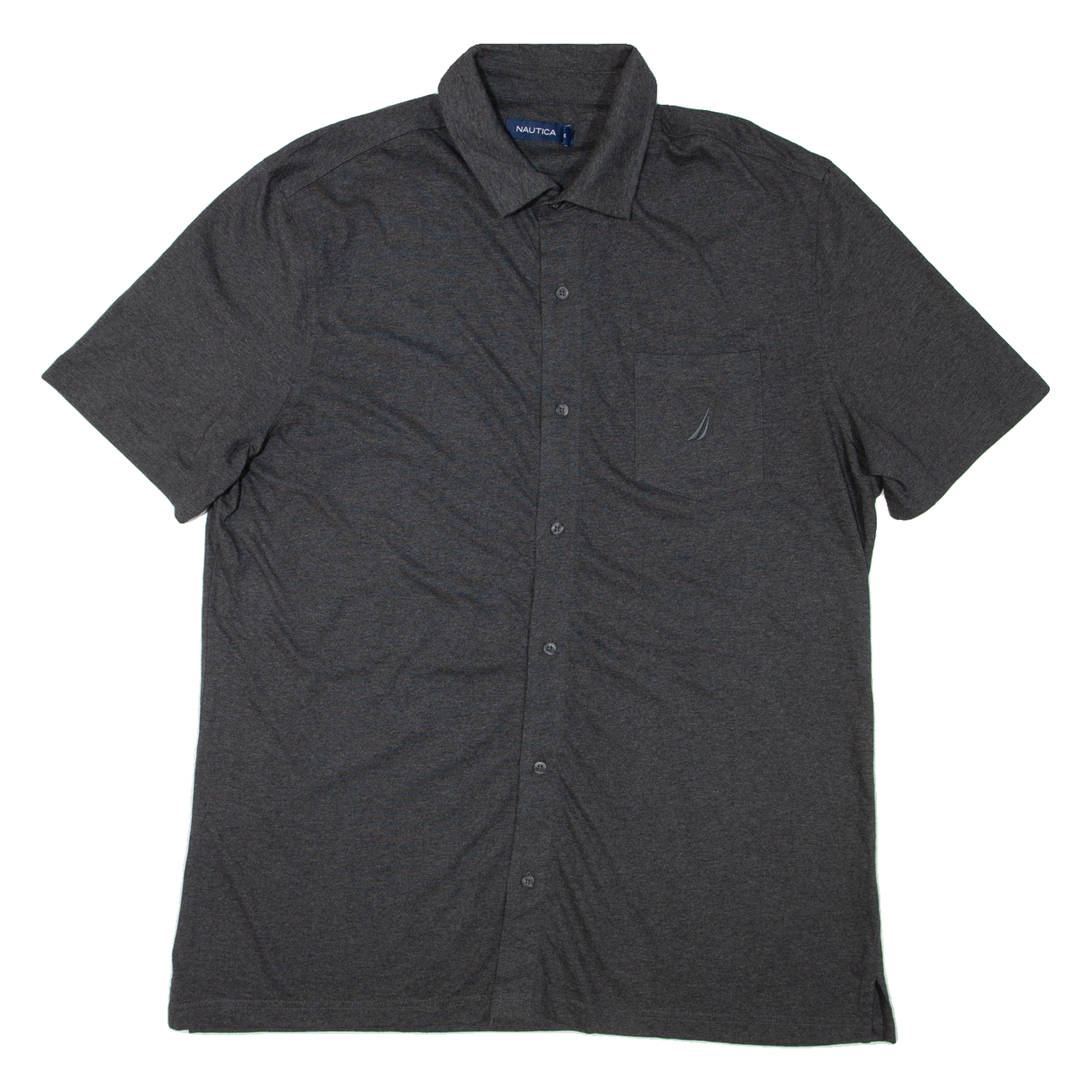 NAUTICA Mens Plain Shirt Grey XL Refurbished - N/A refurbished available on Cerqular
