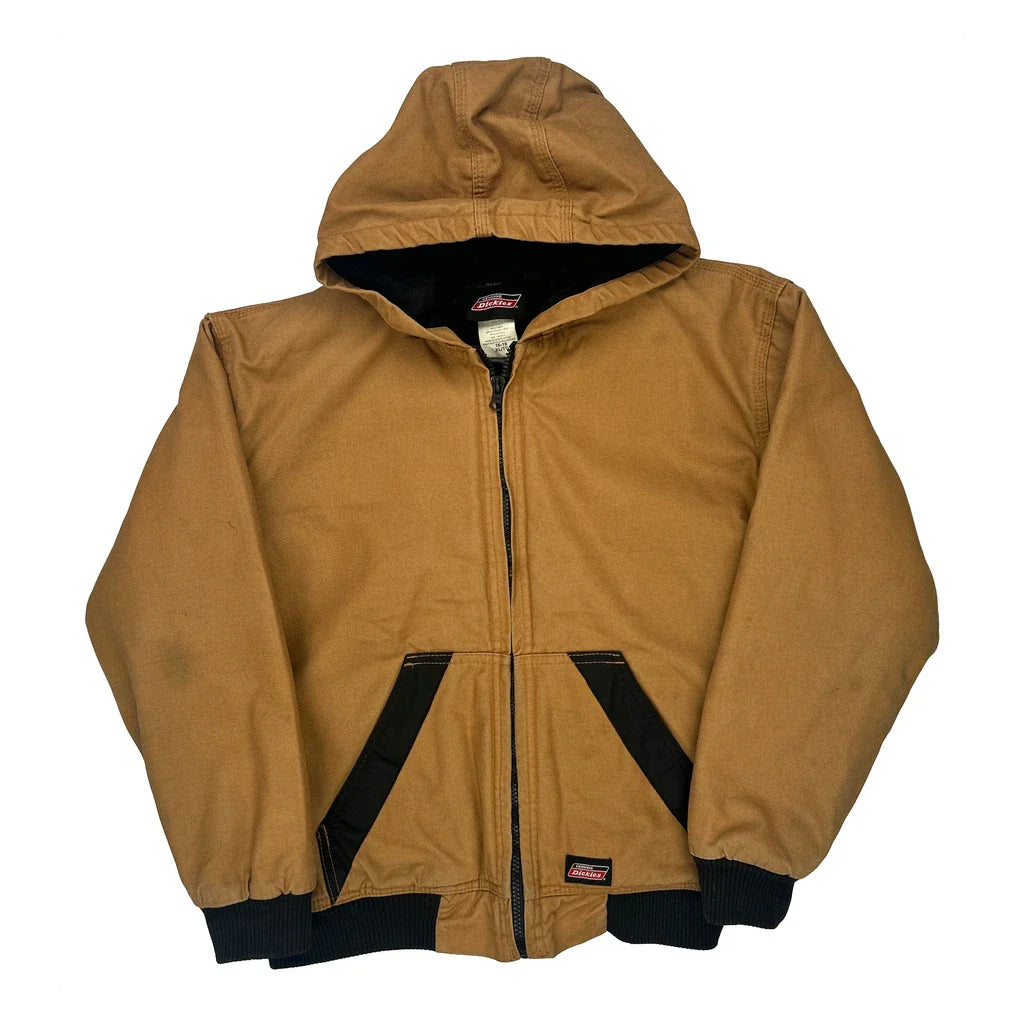 Dickies Jacket - XL Brown Cotton Refurbished - Thrifted (note: this is a term often used to describe second- refurbished available on Cerqular