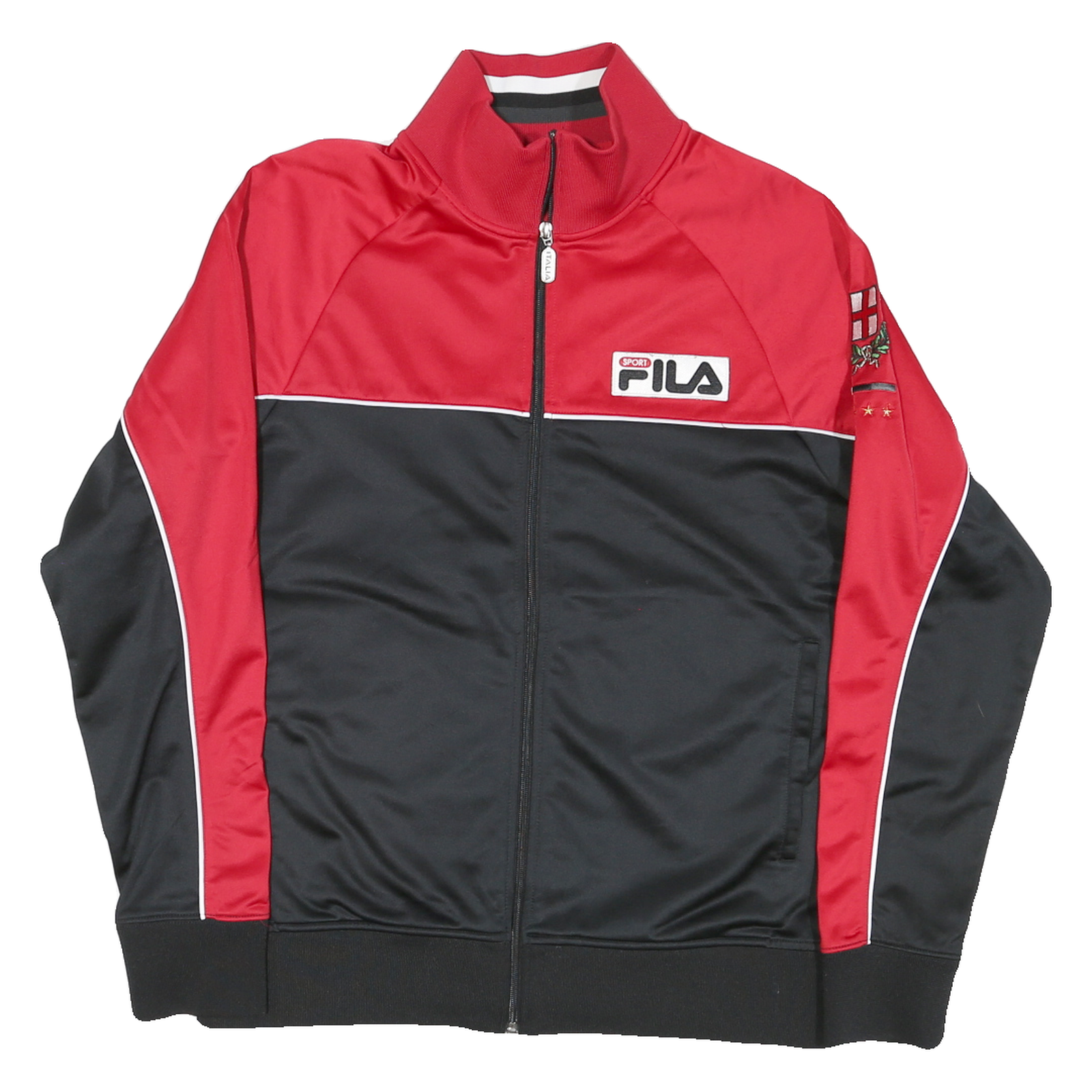 Buy FILA Mens Red & Black Italia Zip Jacket M Polyester Blend Sport Casual Refurbished - $45.49 FILA Mens Red & Black Italia Zip Jacket M Polyester Blend Sport Casual Refurbished - N/A refurbished available on Cerqular
