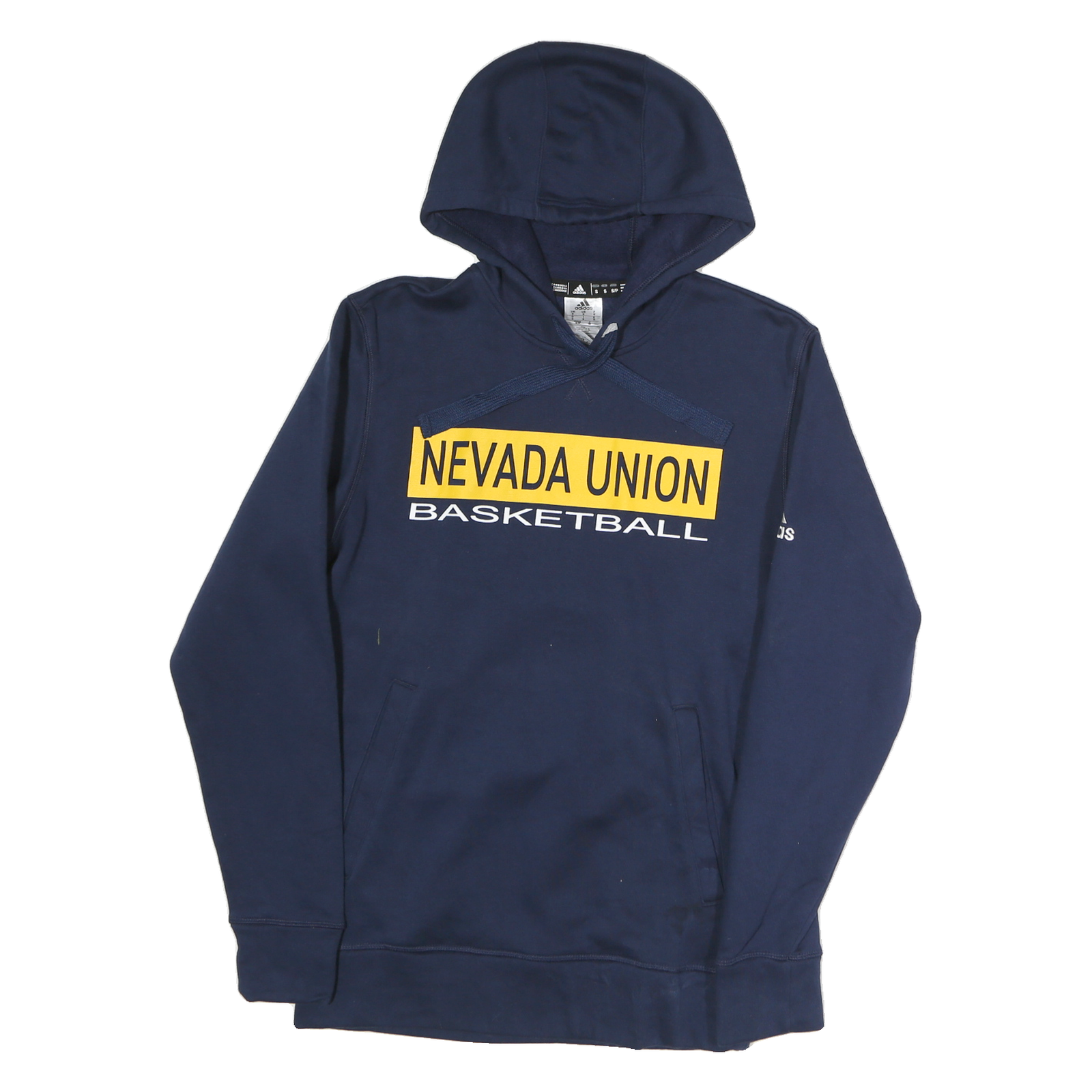 ADIDAS Mens Navy Blue Nevada Union Basketball Hoodie M Cotton Casual Sportswear Refurbished - N/A refurbished available on Cerqular