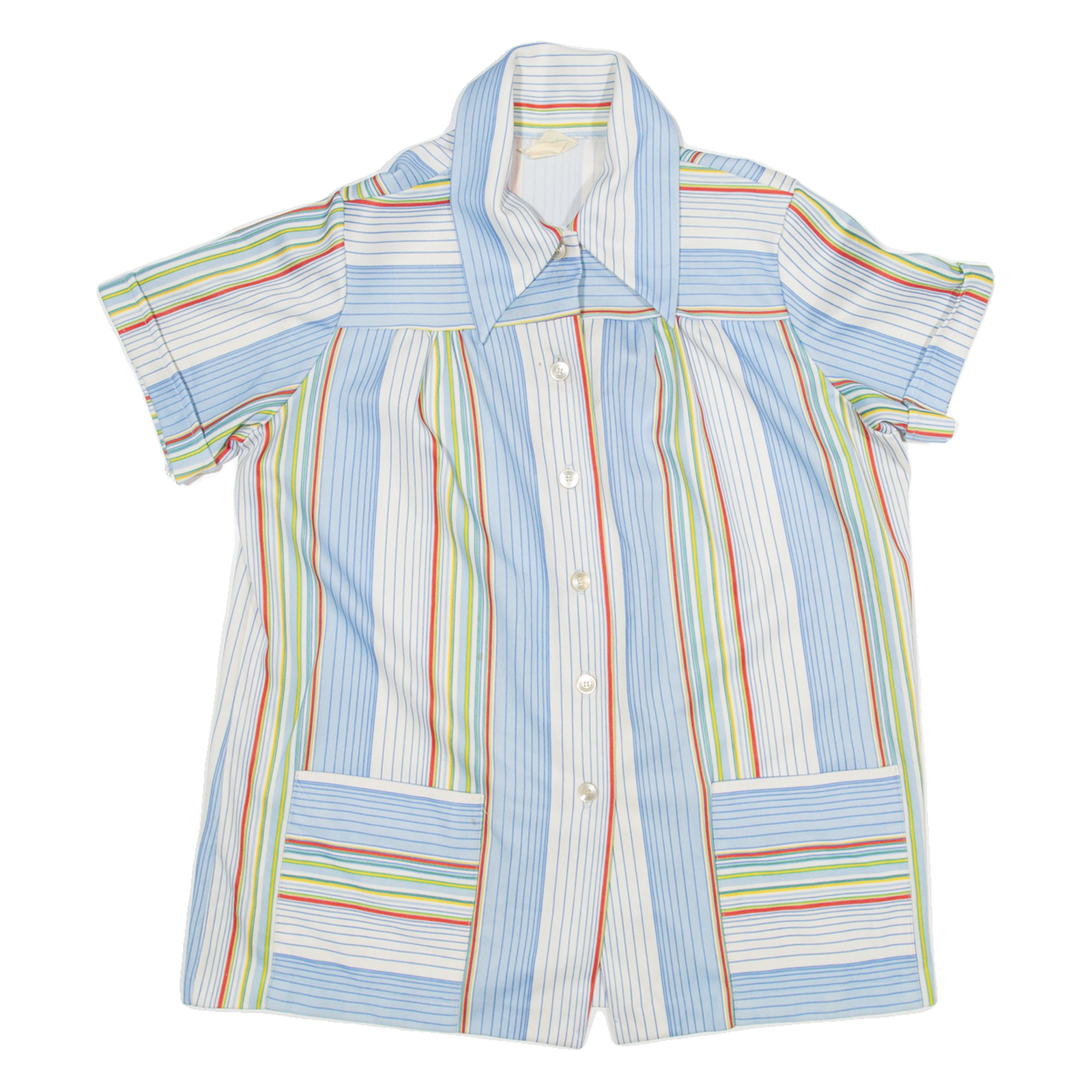 LAND SEA Womens Shirt Blue Striped S Refurbished - N/A refurbished available on Cerqular