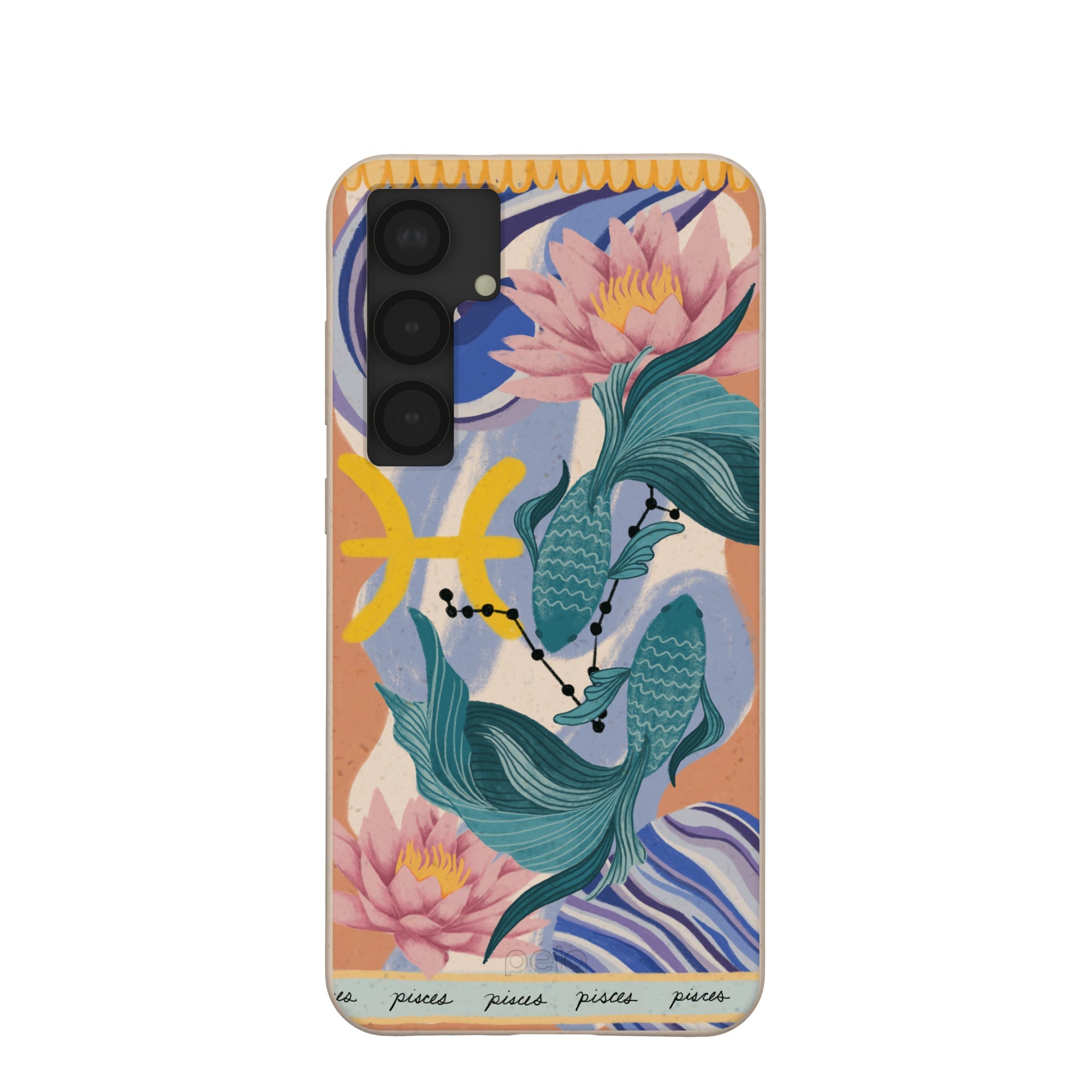 Seashell Pisces Fish Samsung Galaxy S25+(Plus) Case Refurbished - Pela Case refurbished available on Cerqular