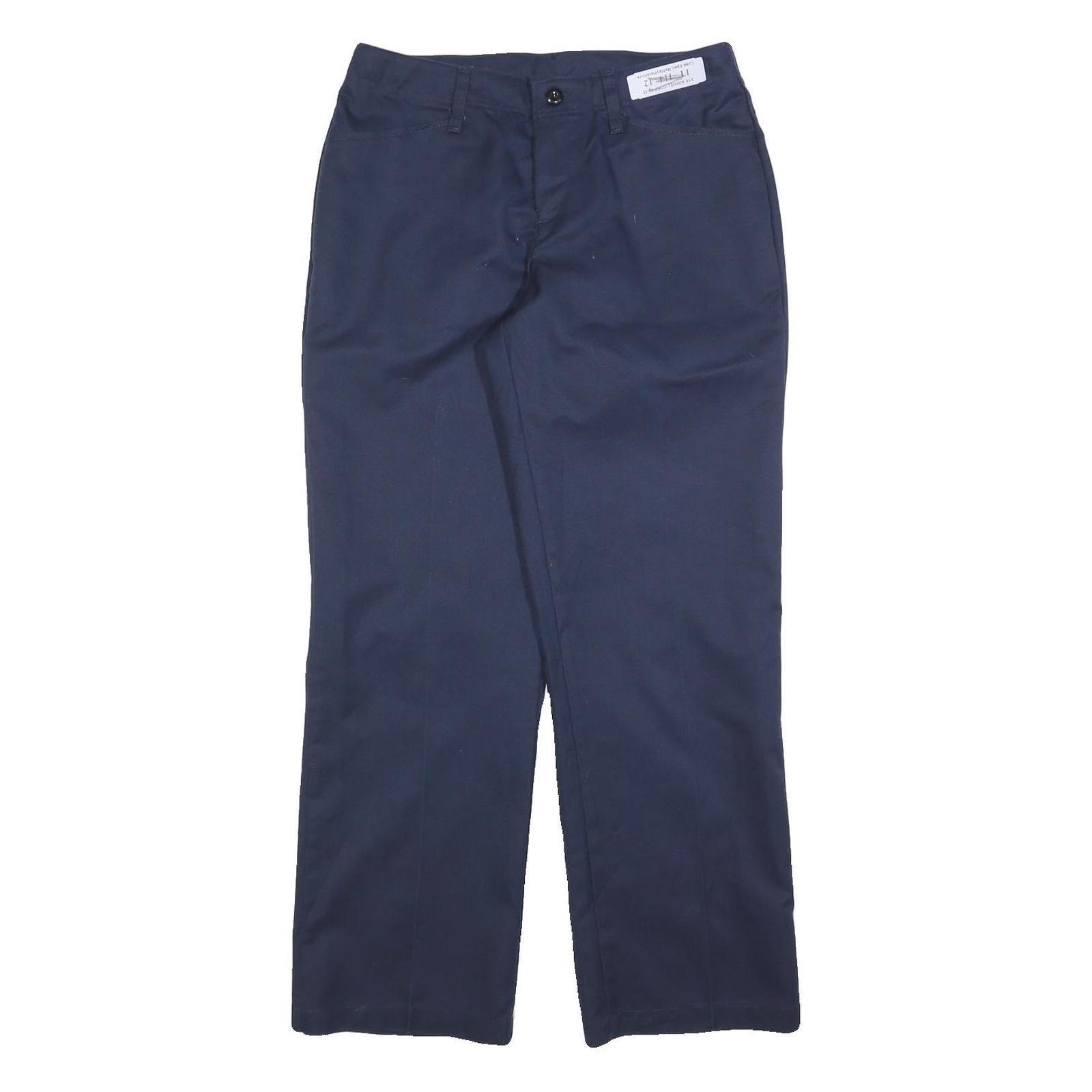 RED KAP Womens Cotton Blend Navy Regular Straight Leg Trousers W30 L30 Workwear Refurbished - N/A refurbished available on Cerqular
