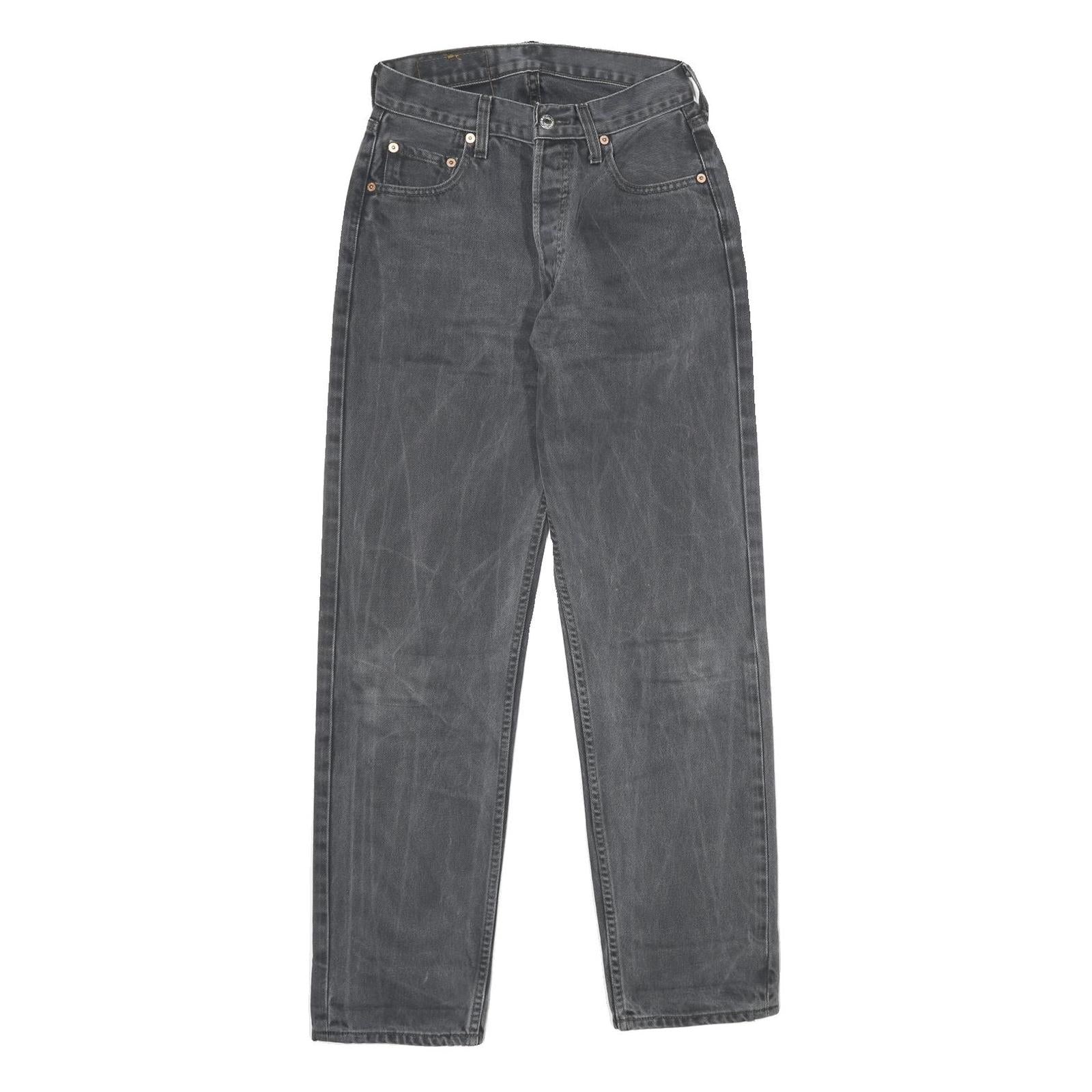 LEVI'S 517 02 Womens Jeans Black Slim Straight Denim Raw W28 L32 Stylish Fit Refurbished - N/A refurbished available on Cerqular