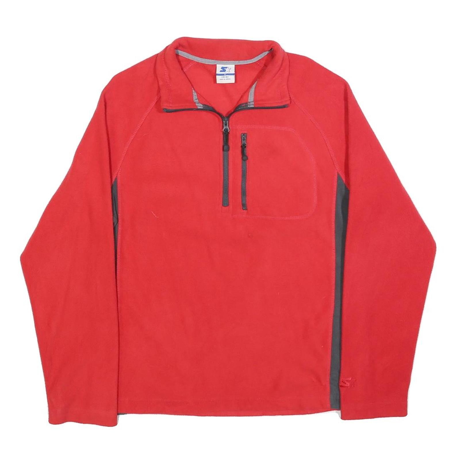 STARTER Mens Red & Grey Sports Style Jumper Pullover Plain Crew Neck Basic Knit Refurbished - N/A refurbished available on Cerqular