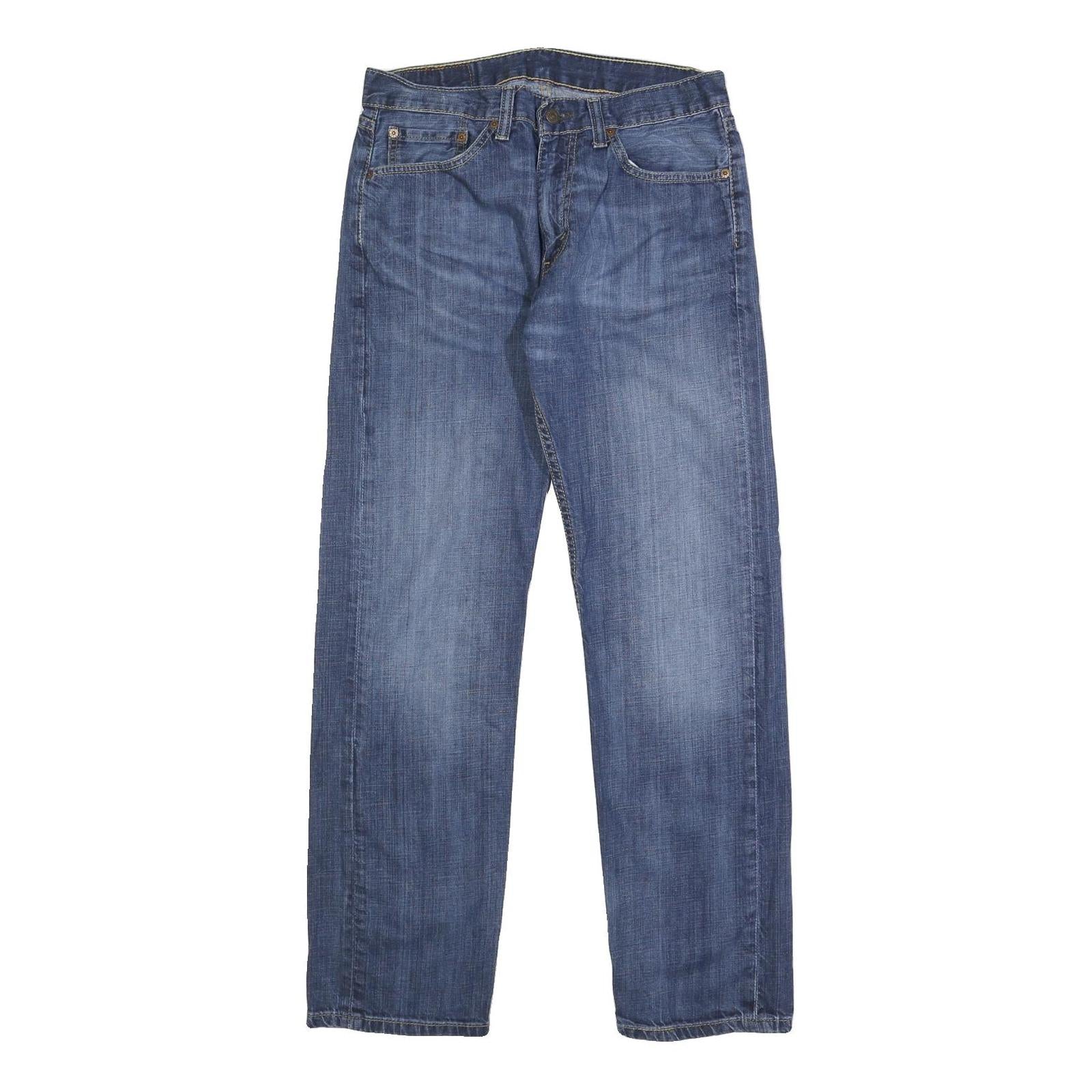 LEVI'S 505 Mens Jeans Blue Regular Straight Denim Medium W32 L32 Classic Zip Refurbished - N/A refurbished available on Cerqular