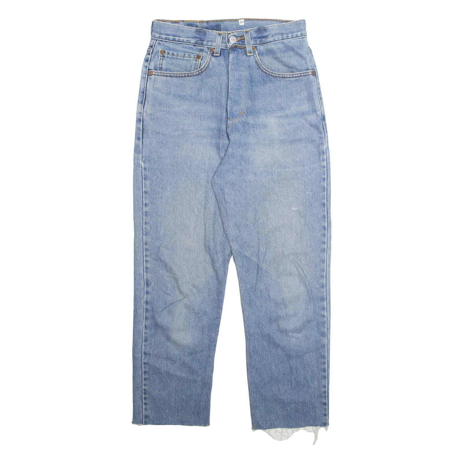 LEVI'S Womens Jeans Blue Regular Straight W28 L25 Refurbished - N/A refurbished available on Cerqular