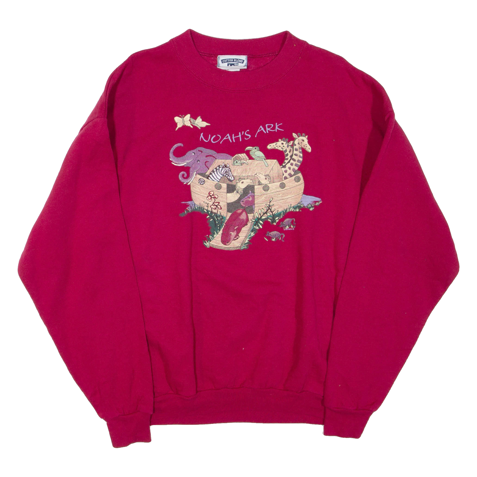 LEE Noah's Ark Mens Sweatshirt Maroon Crew Neck L Refurbished - N/A refurbished available on Cerqular