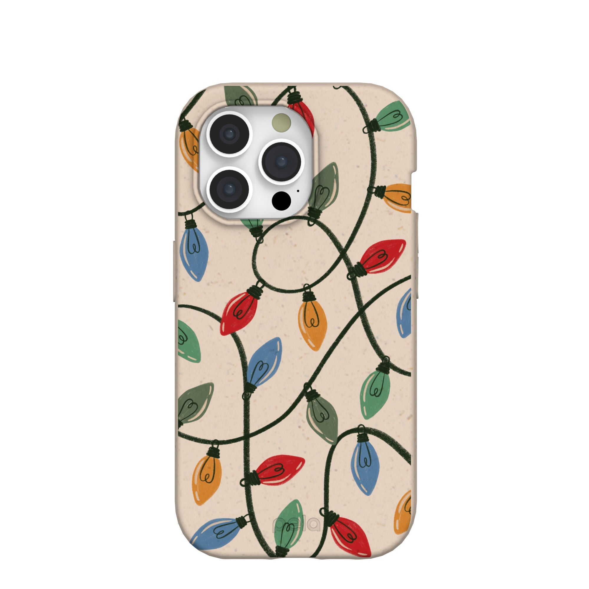 Seashell Holiday Lights iPhone 15 Pro Case Refurbished - Pela Case refurbished available on Cerqular