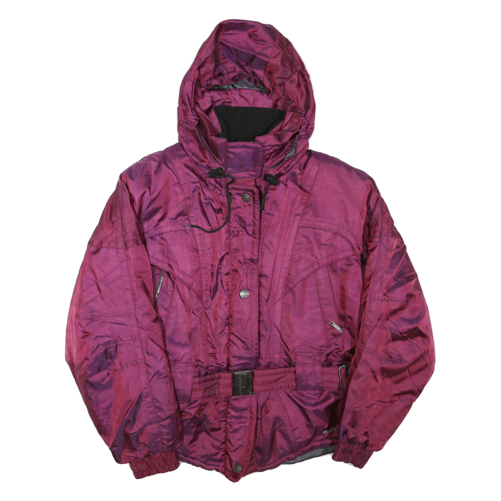 FIRE N ICE Womens Maroon Jacket S Polyester Blend Hooded Zip Outdoor Refurbished - N/A refurbished available on Cerqular