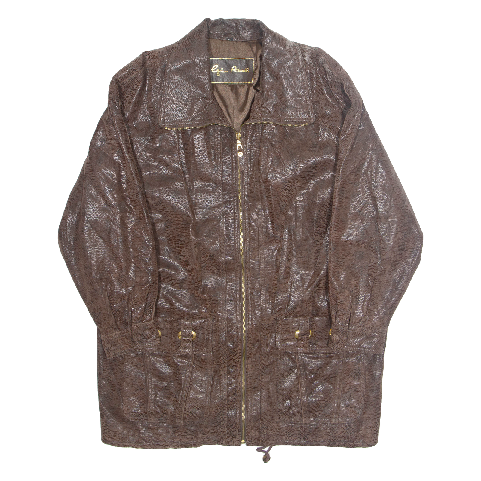 GIN ALEUTI Mens Jacket Brown L Refurbished - N/A refurbished available on Cerqular