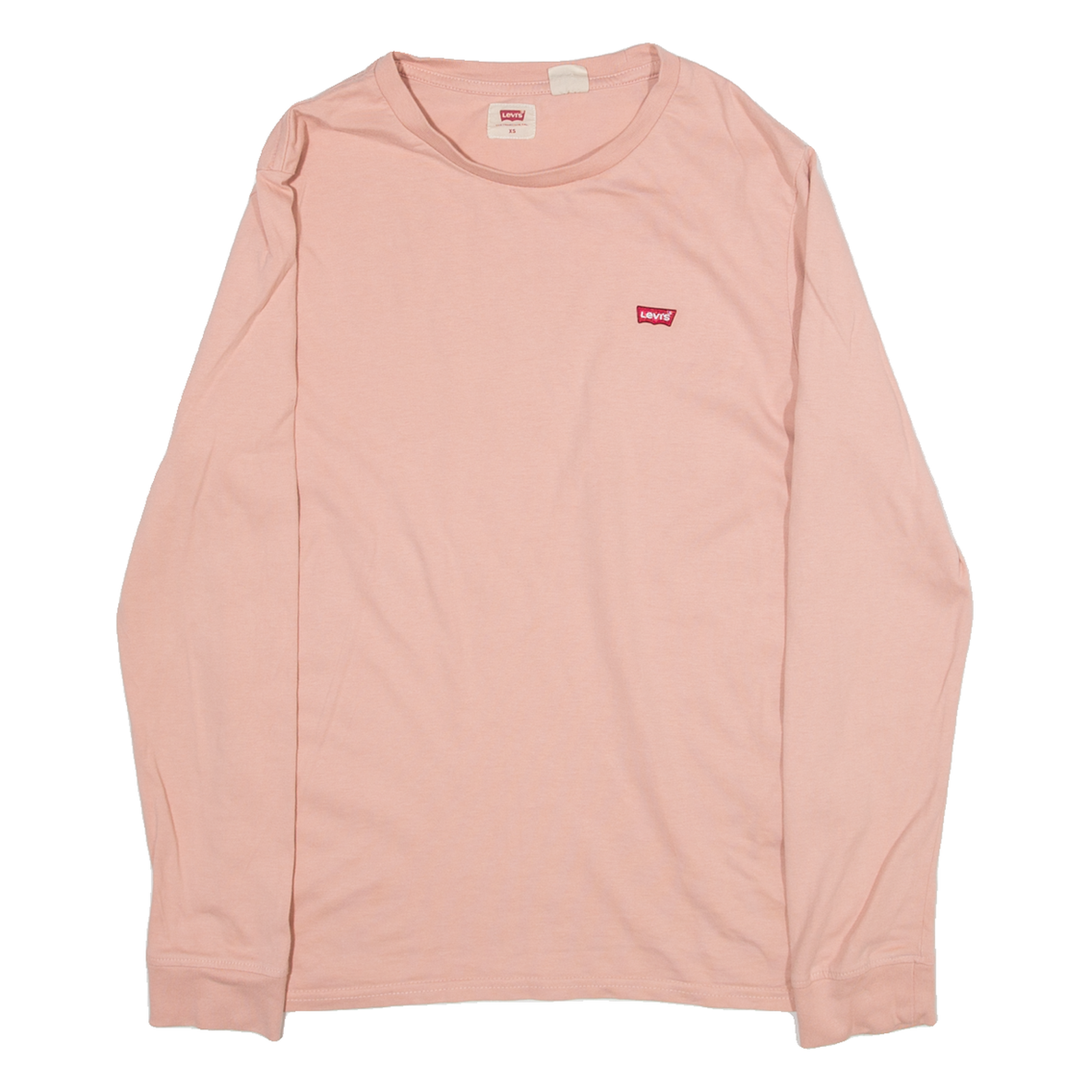 LEVI'S Womens T-Shirt Pink Long Sleeve XS Refurbished - N/A refurbished available on Cerqular