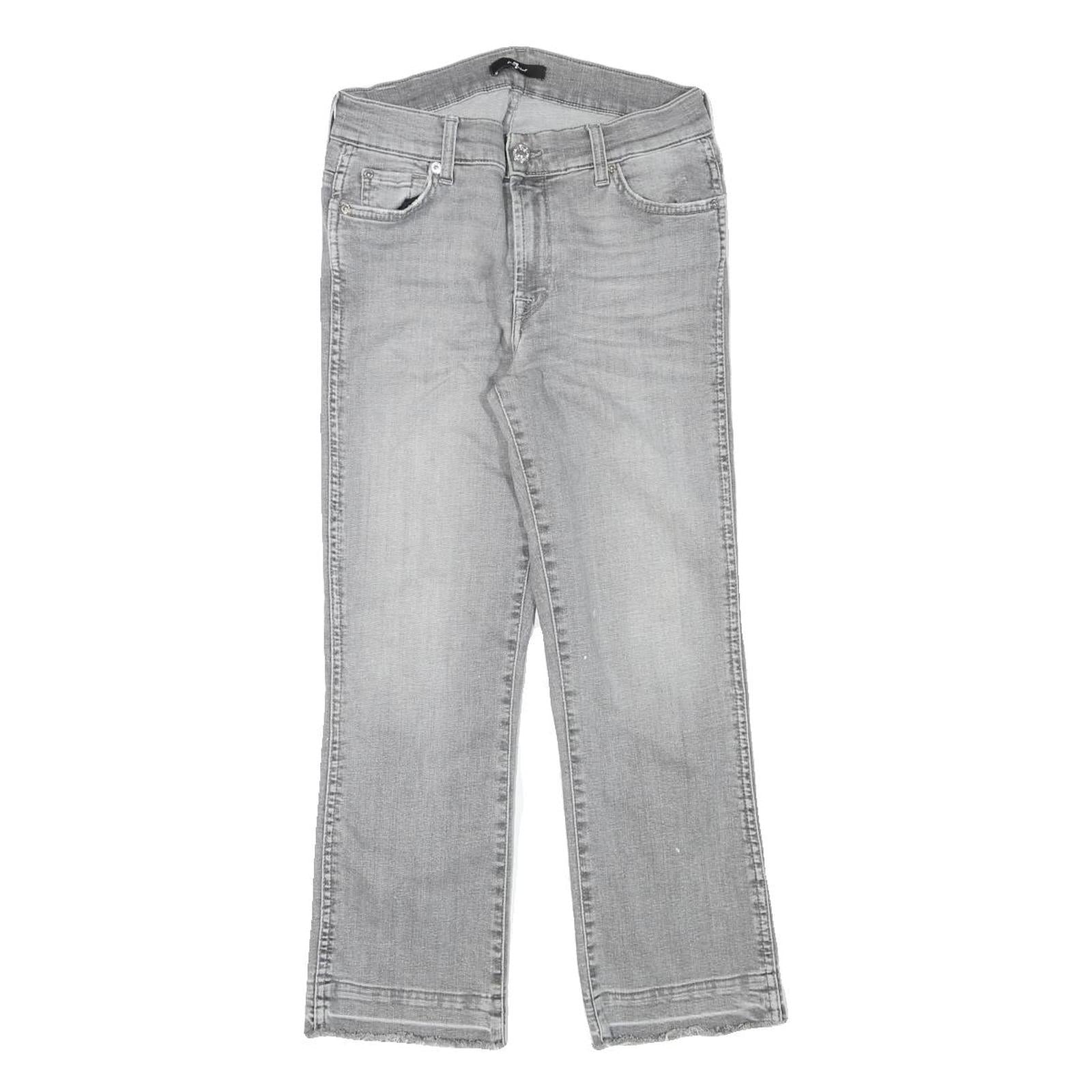 7 FOR ALL MANKIND Womens Jeans Blue Regular Straight Denim Medium W26 L24 Refurbished - N/A refurbished available on Cerqular