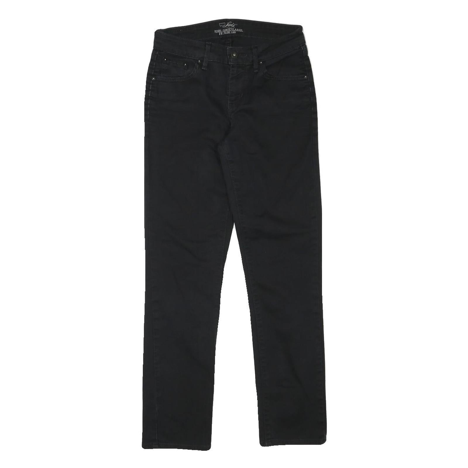 LEVI'S Womens Jeans Black Slim Skinny Denim W26 L28 Classic Zip Pocket Refurbished - N/A refurbished available on Cerqular