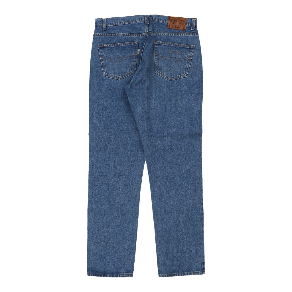 Ferre Jeans - 36W 33L Blue Cotton Refurbished - Thrifted (note: this is a term often used to describe second- refurbished available on Cerqular