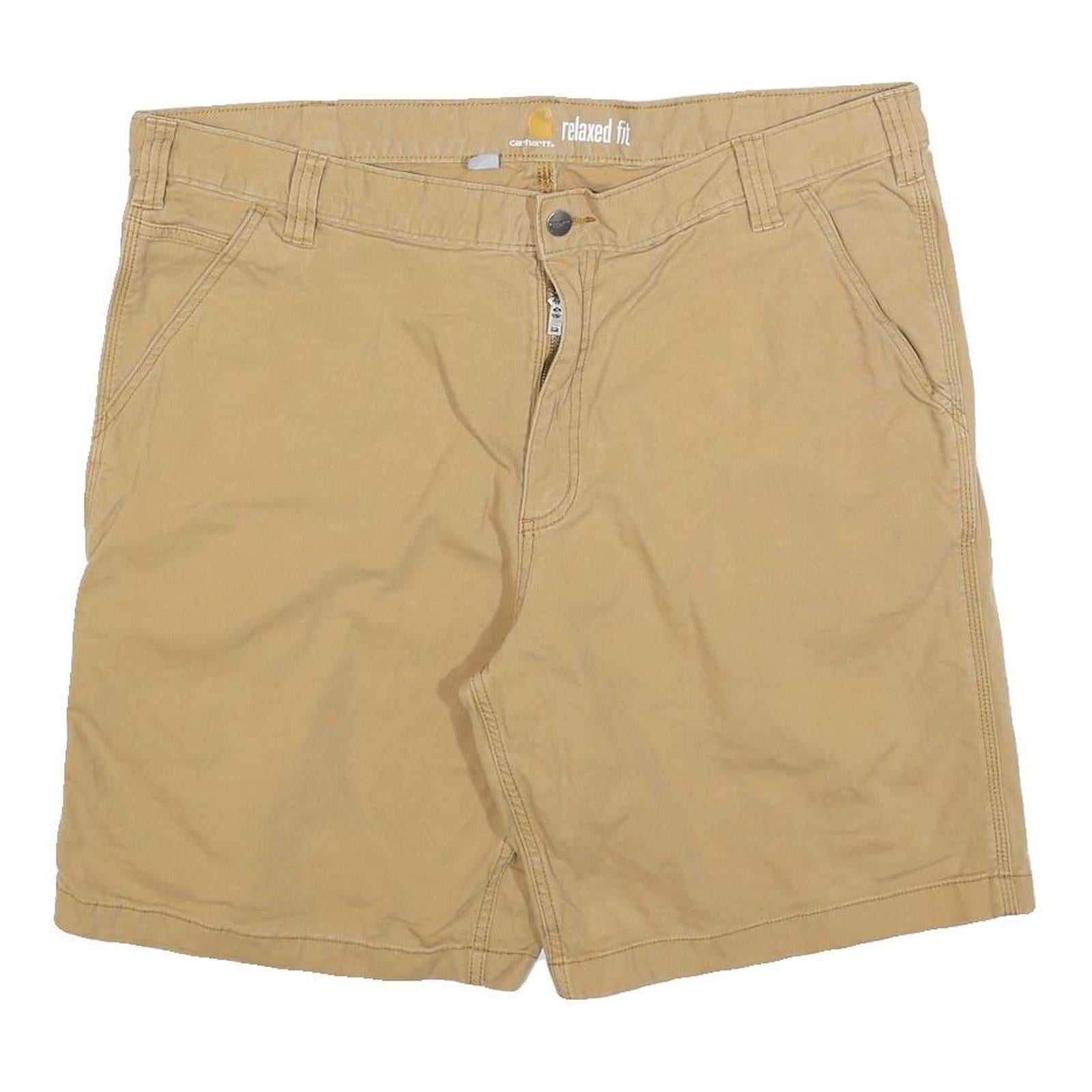 CARHARTT Mens Shorts Beige Relaxed Fit Cotton Blend 2XL W42 Casual Workwear Refurbished - N/A refurbished available on Cerqular