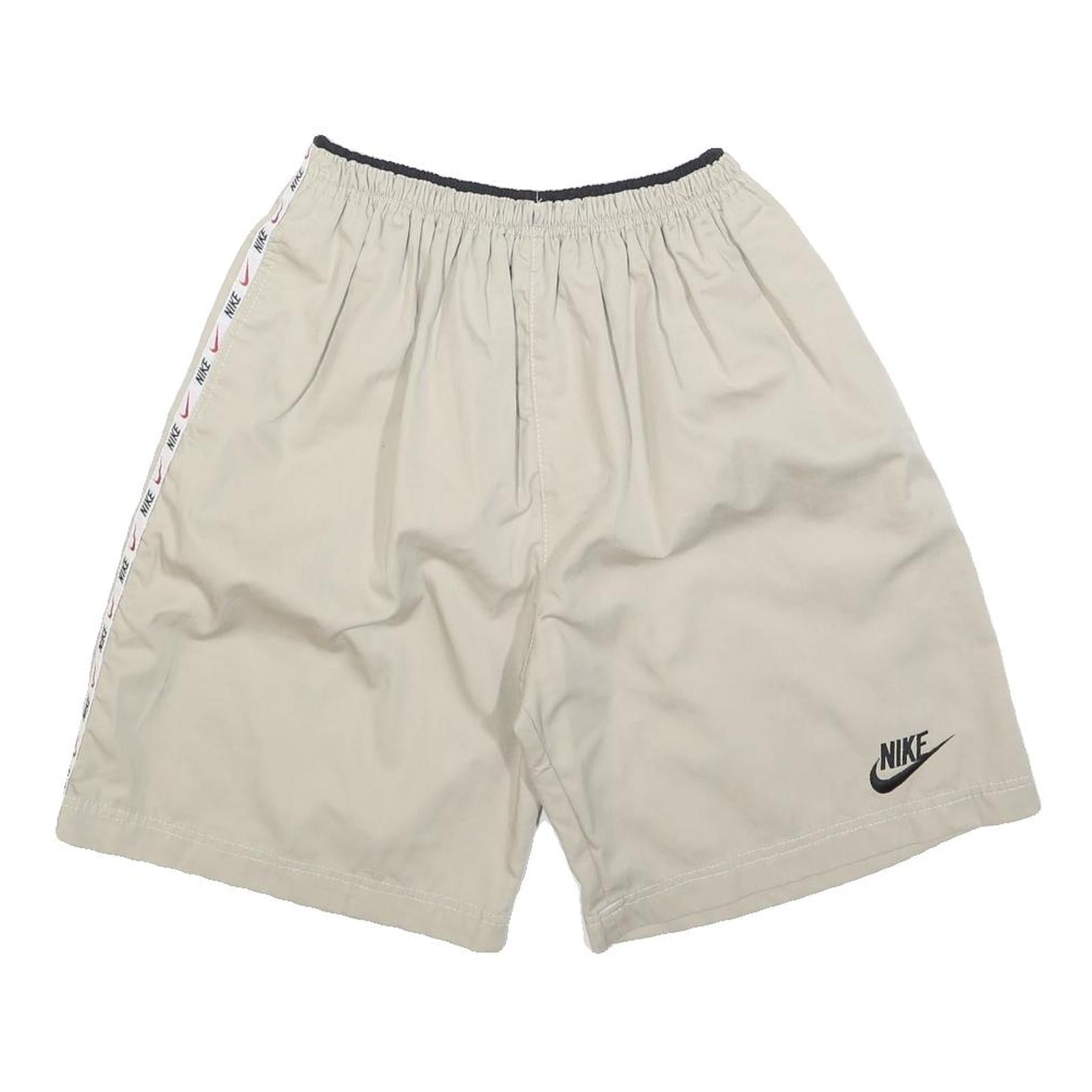 NIKE Womens Shorts Beige Casual Plain S W26 Cotton Blend Lightweight Refurbished - N/A refurbished available on Cerqular