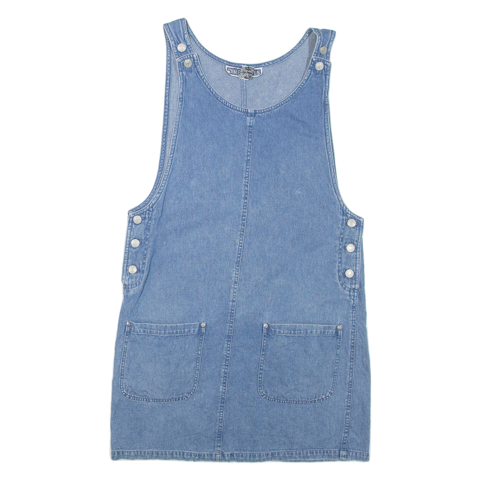 DIRECTIVES Womens Shift Dress Blue Denim Sleeveless Short S Refurbished - N/A refurbished available on Cerqular