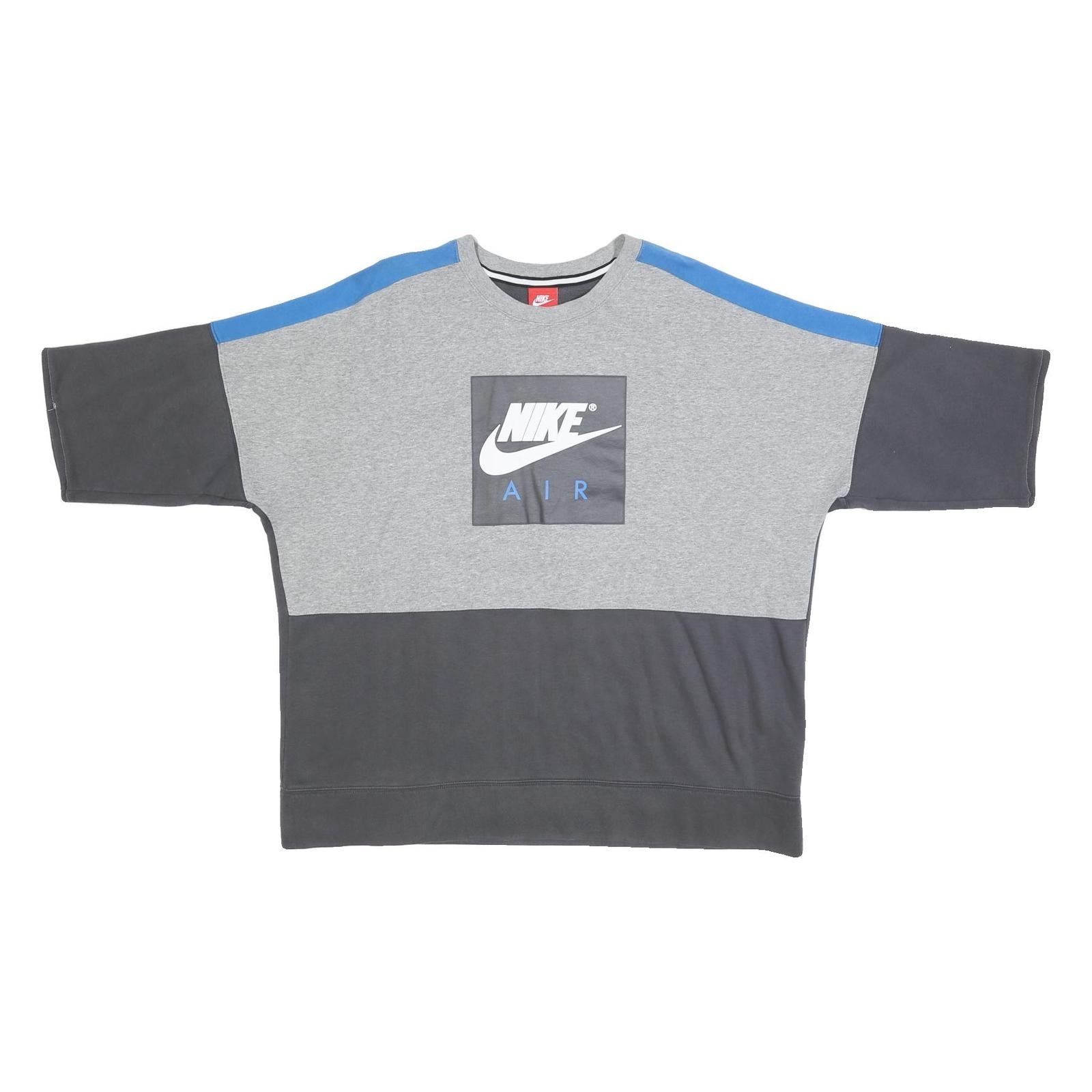 Buy NIKE Mens Grey & Blue Cotton Blend Crew Neck XL Sweatshirt Logo Print Refurbished - $41.59 NIKE Mens Grey & Blue Cotton Blend Crew Neck XL Sweatshirt Logo Print Refurbished - N/A refurbished available on Cerqular