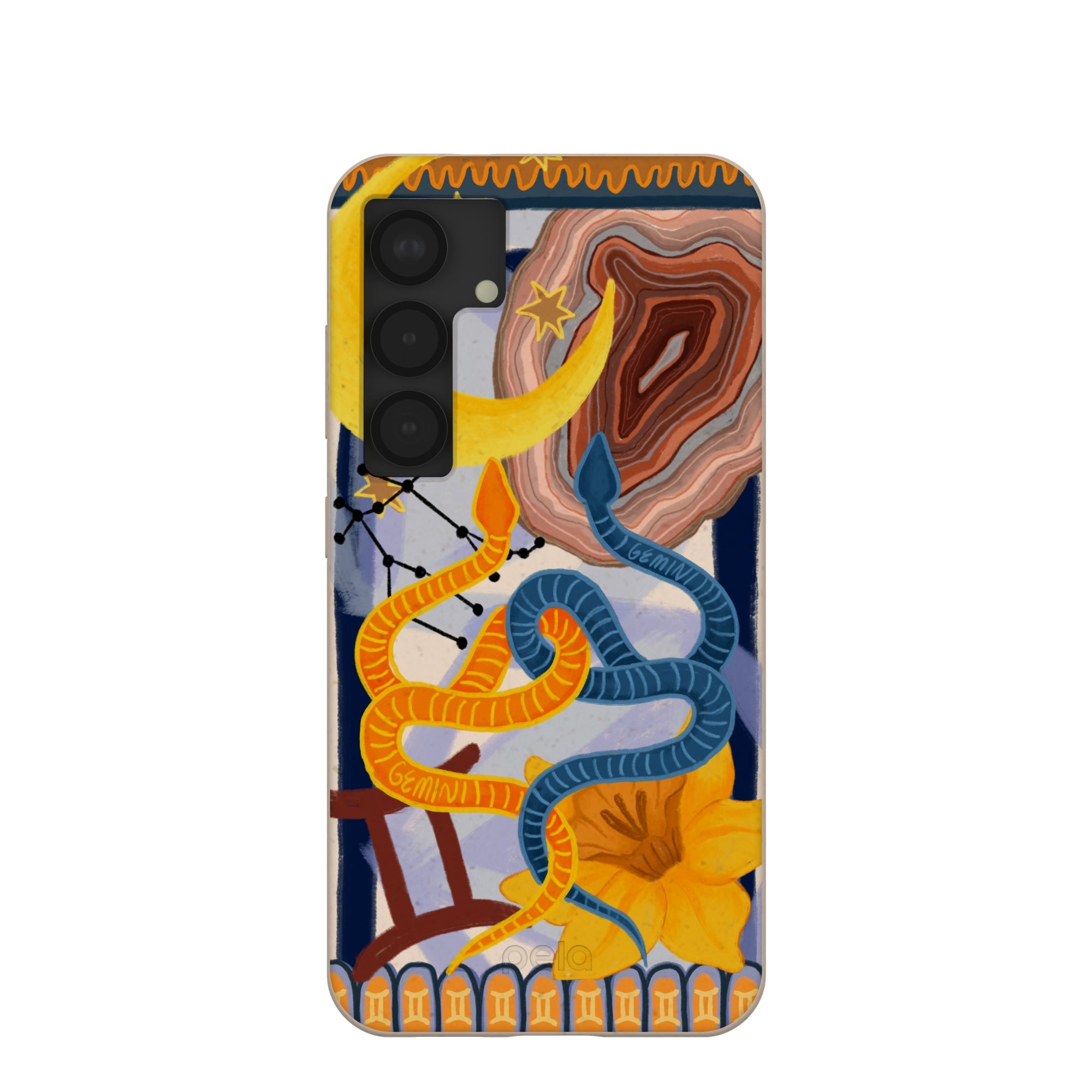 Seashell Gemini Twin Samsung Galaxy S25 Case Refurbished - Pela Case refurbished available on Cerqular