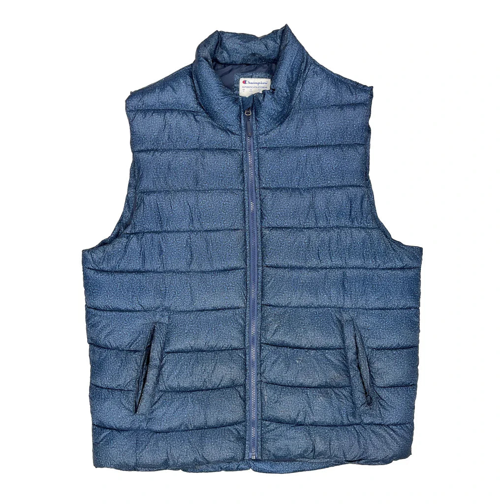 Authentic Athleticwear Champion Gilet - XL Blue Polyester Refurbished - Thrifted (note: this is a term often used to describe second- refurbished available on Cerqular