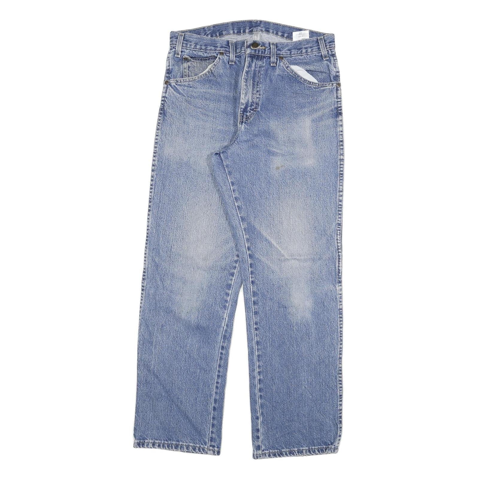 DICKIES Mens Jeans Blue Regular Straight Denim Medium W32 L30 Classic Cotton Refurbished - N/A refurbished available on Cerqular
