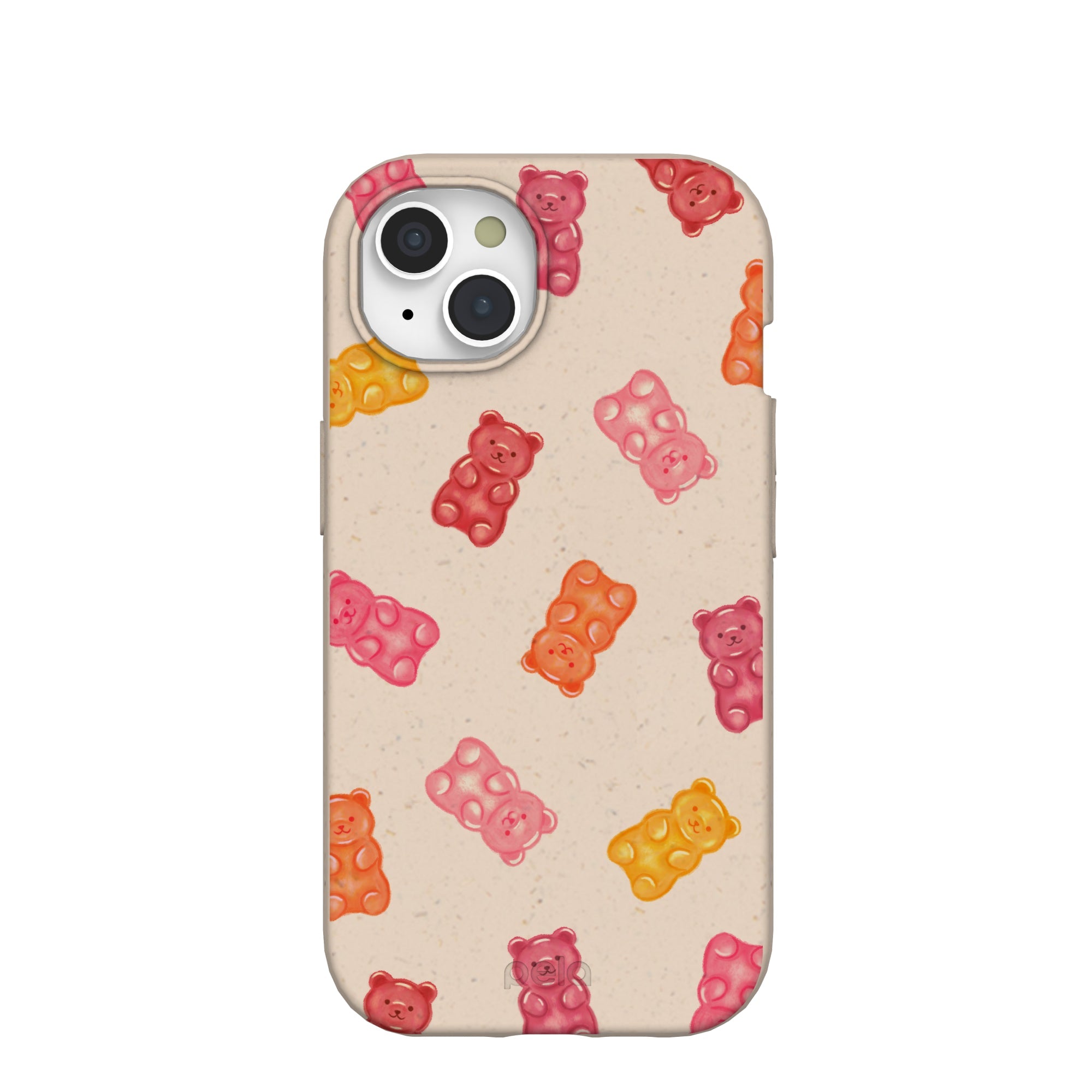 Seashell Gummy Bears iPhone 15 Case Refurbished - Pela Case refurbished available on Cerqular