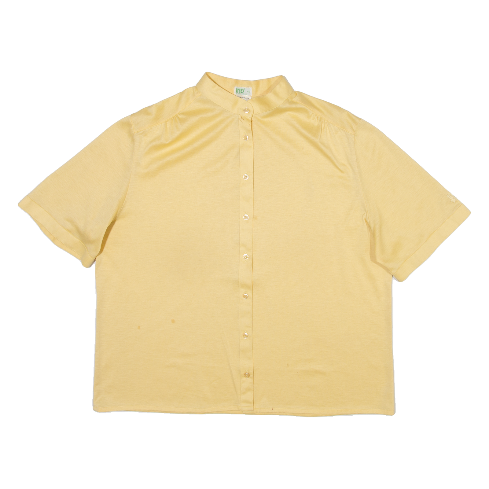 INES Mens Plain Shirt Yellow M Refurbished - N/A refurbished available on Cerqular
