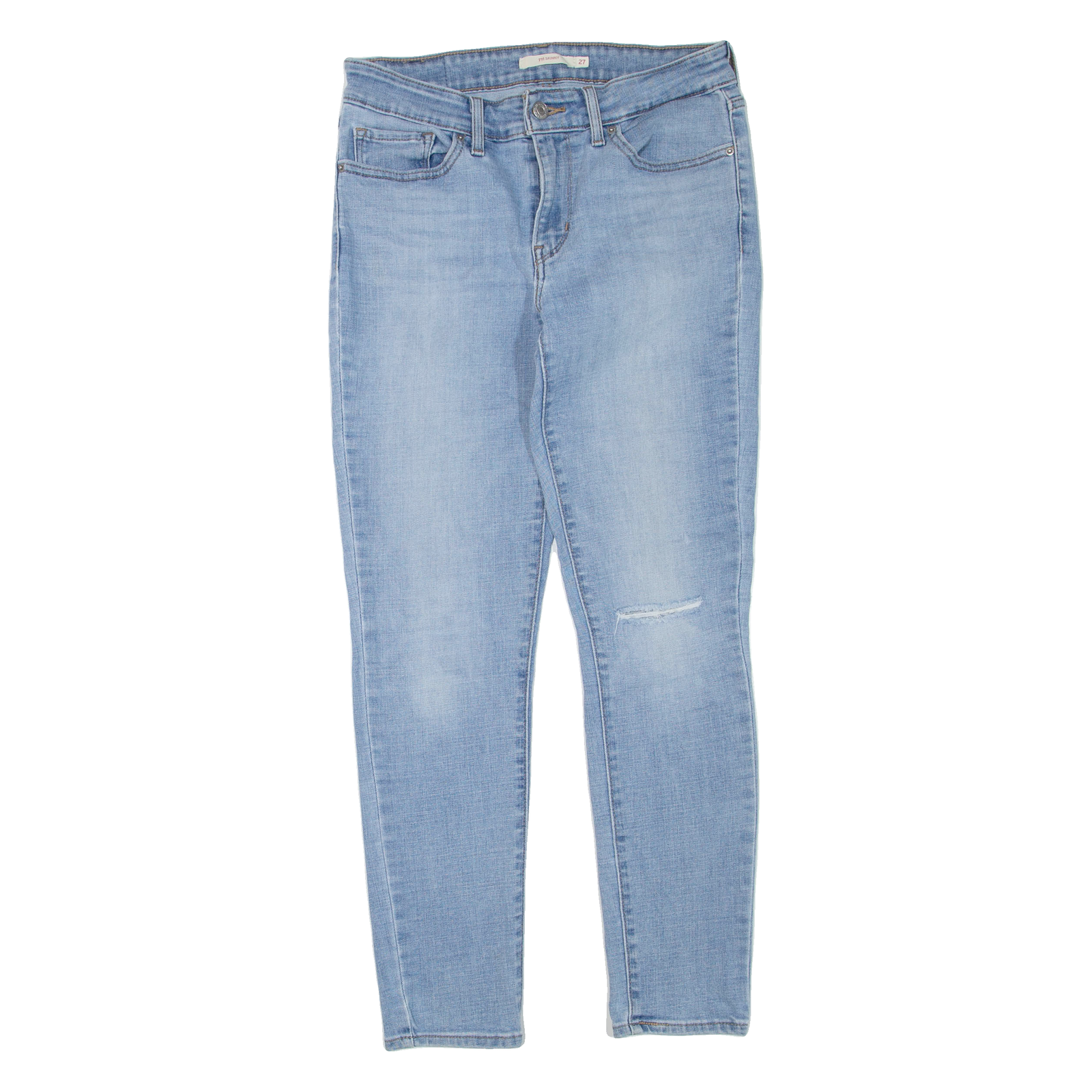 LEVI'S 711 Womens Jeans Blue Regular Skinny W27 L27 Refurbished - N/A refurbished available on Cerqular