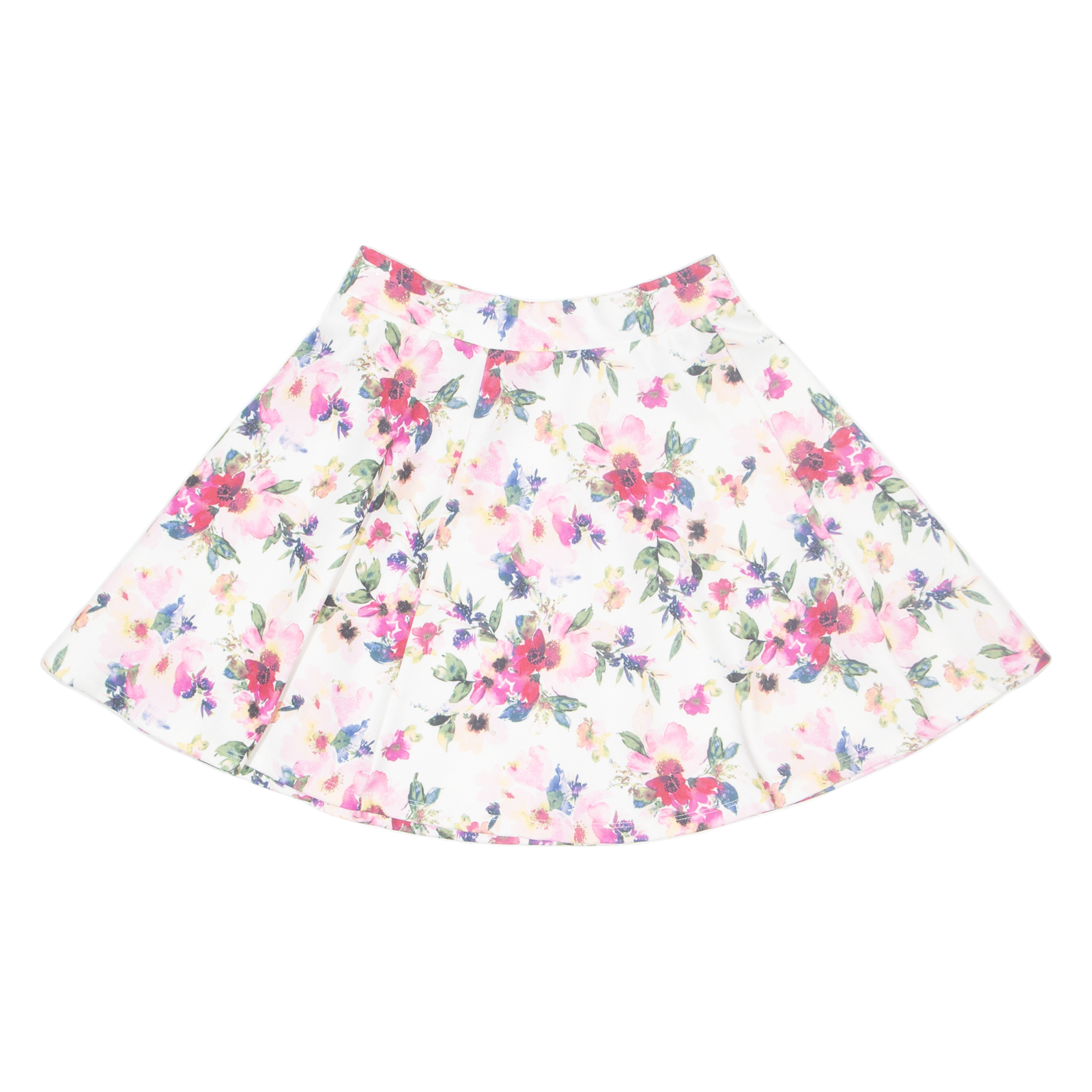 FB SISTER Womens Skater Skirt Cream Short Floral XS Refurbished - N/A refurbished available on Cerqular
