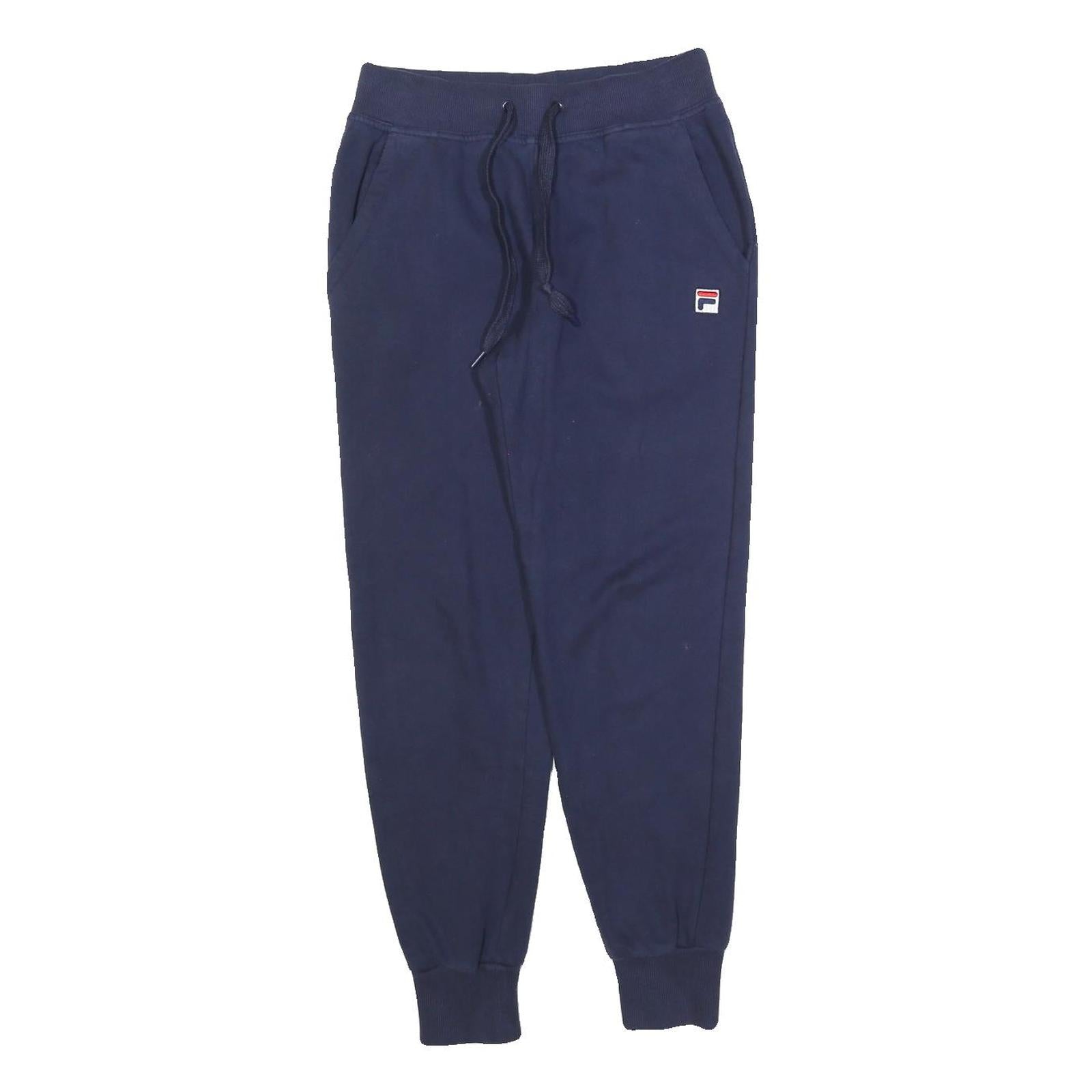 FILA Womens Joggers Navy Blue XS W26 L26 Cotton Blend Slim Tapered Fit Refurbished - N/A refurbished available on Cerqular