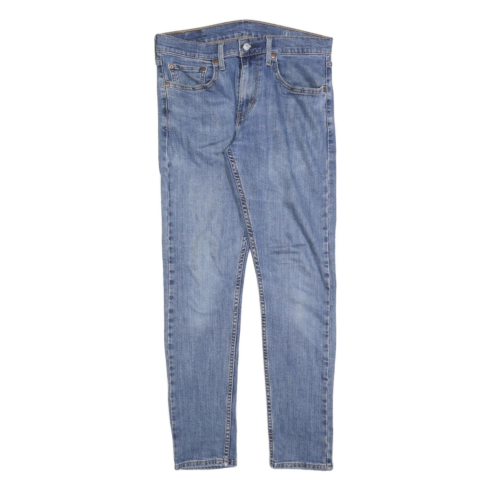 LEVI'S 512 Tapered Mens Jeans Blue Slim Tapered Denim Medium W31 L32 Cotton Refurbished - N/A refurbished available on Cerqular