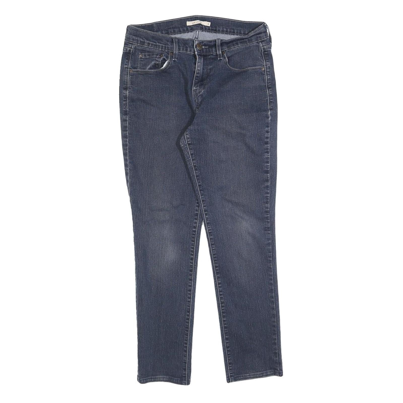 LEVI'S 505 Womens Jeans Blue Regular Straight Denim Medium W28 L27 Classic Fit Refurbished - N/A refurbished available on Cerqular