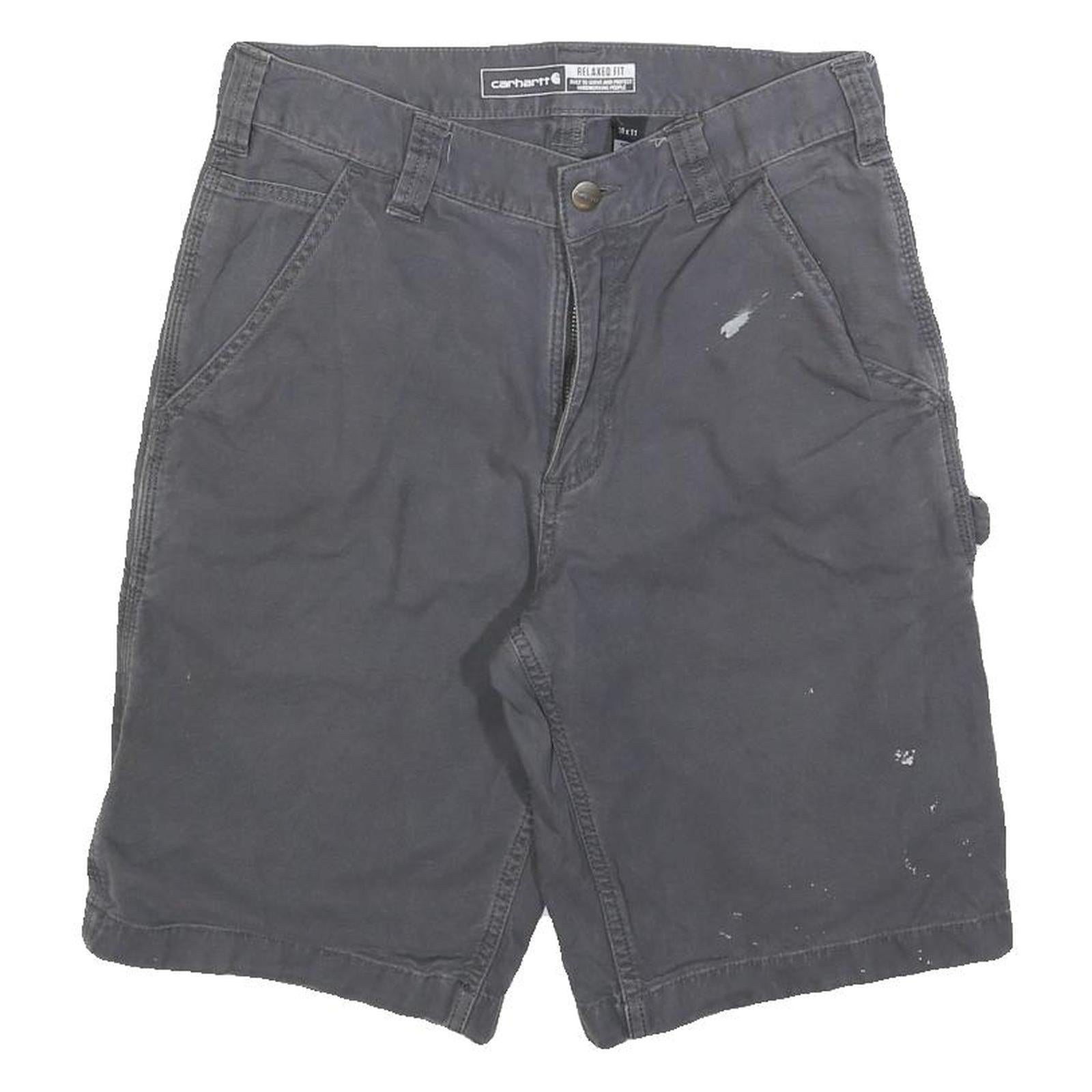 CARHARTT Mens Shorts Grey Casual Relaxed Fit M W30 Workwear Pockets Refurbished - N/A refurbished available on Cerqular