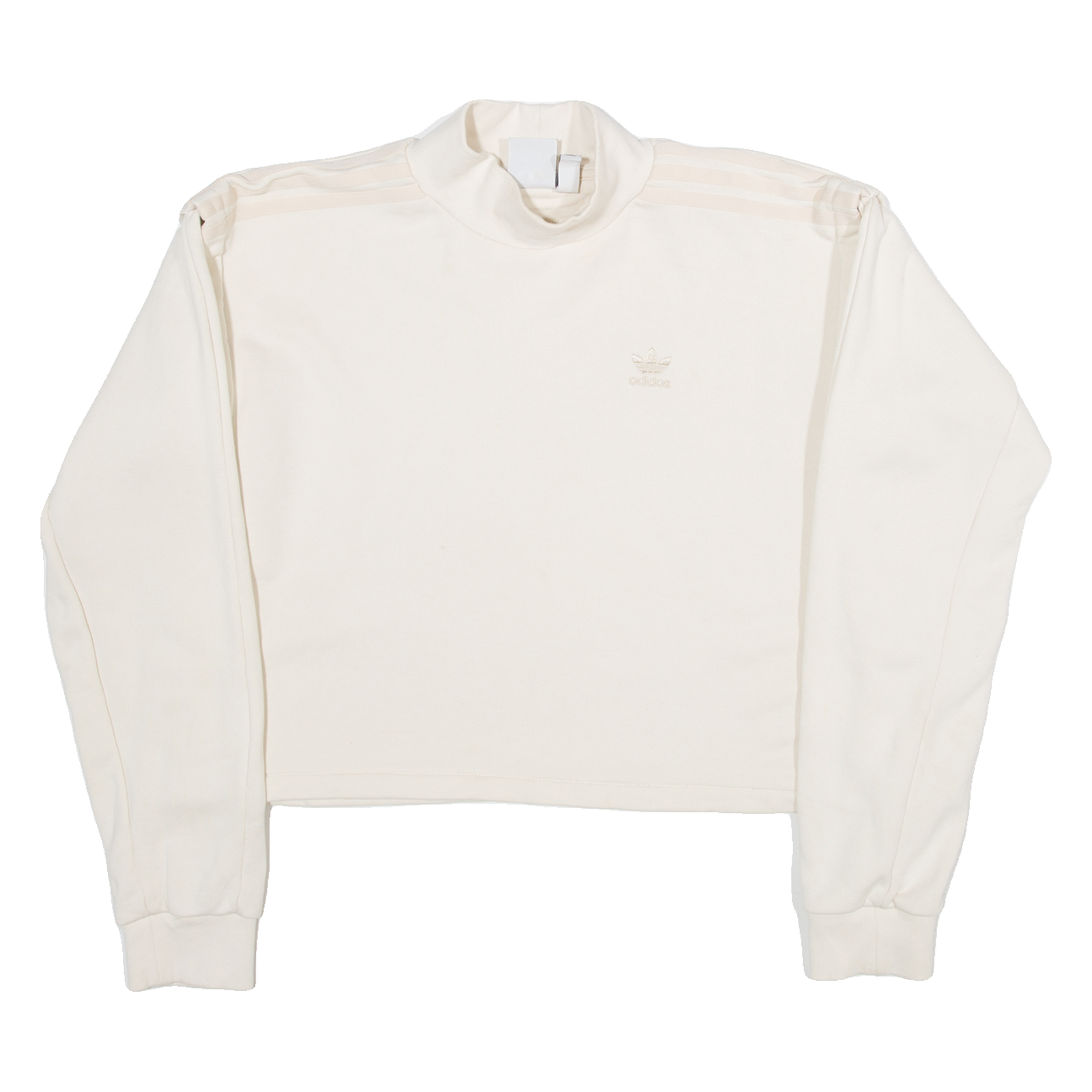 ADIDAS Womens Sweatshirt Beige UK 12 Refurbished - N/A refurbished available on Cerqular