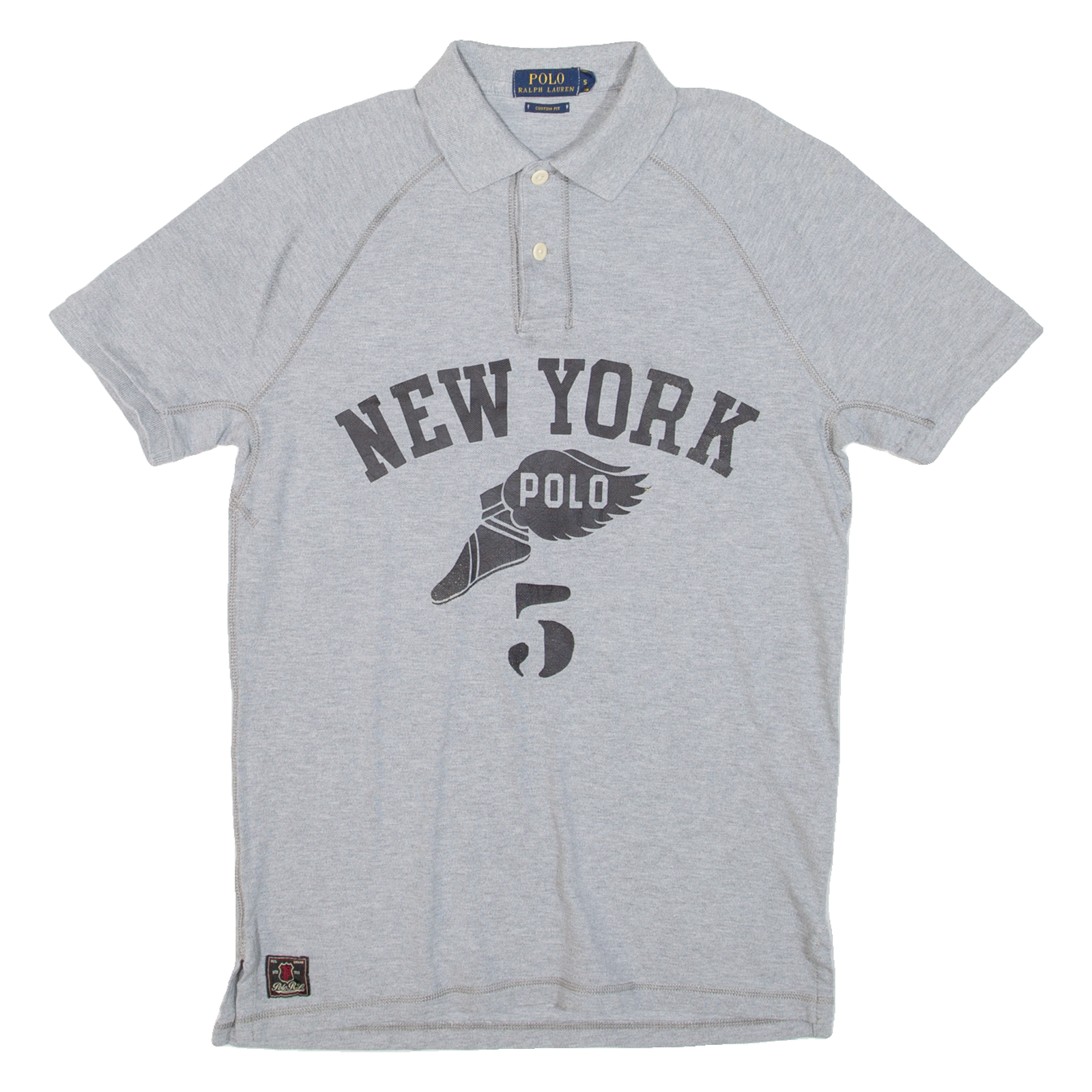 POLO RALPH LAUREN Custom Fit Mens Polo Shirt Grey S Refurbished - N/A refurbished available on Cerqular