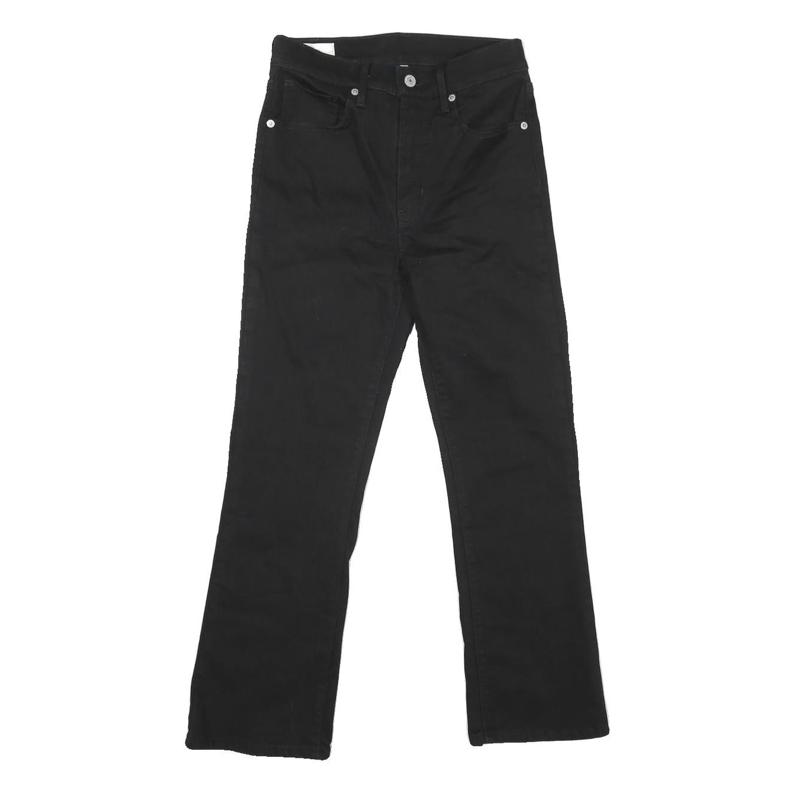 LEVI'S Womens Jeans Black Regular Straight Denim Medium W26 L25 Classic Zip Refurbished - N/A refurbished available on Cerqular