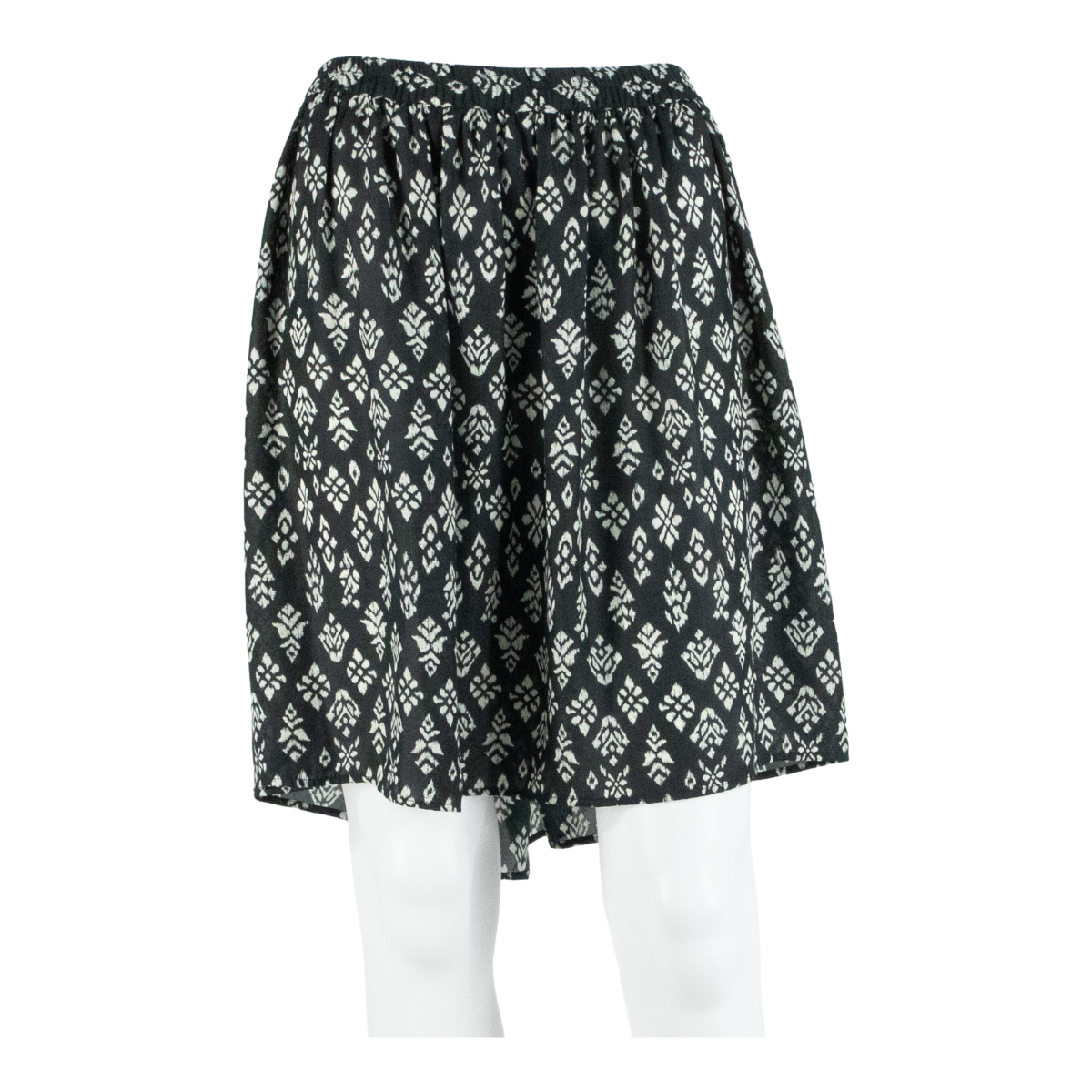 UNITED COLORS OF BENETTON Womens Pleated Skirt Black Knee Length Floral S Refurbished - N/A refurbished available on Cerqular